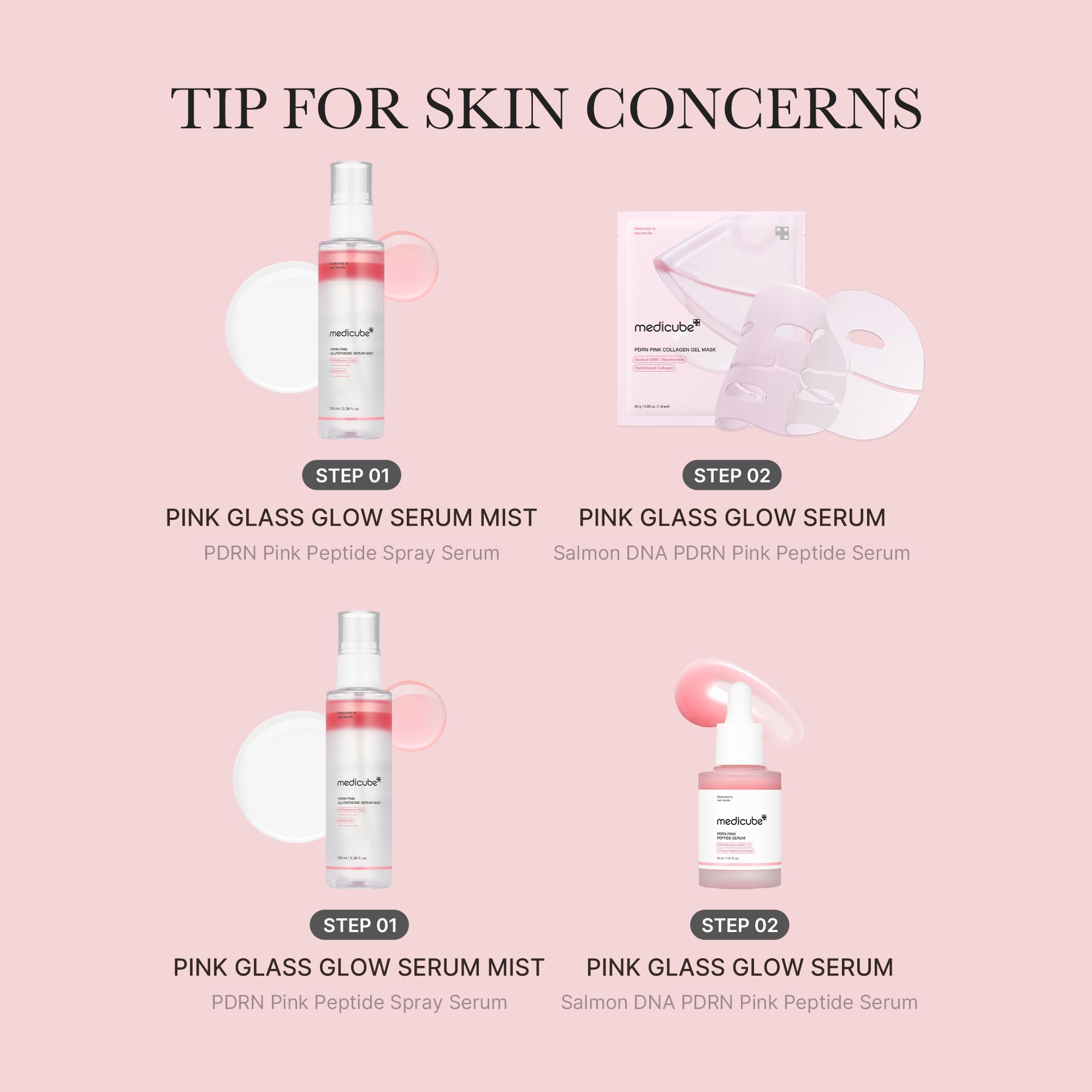 Foto 6 pulgar | Sérum En Aerosol Medicube Salmon Dna Pdrn Con Glutatión Rosa, 100 Ml - Venta Internacional.