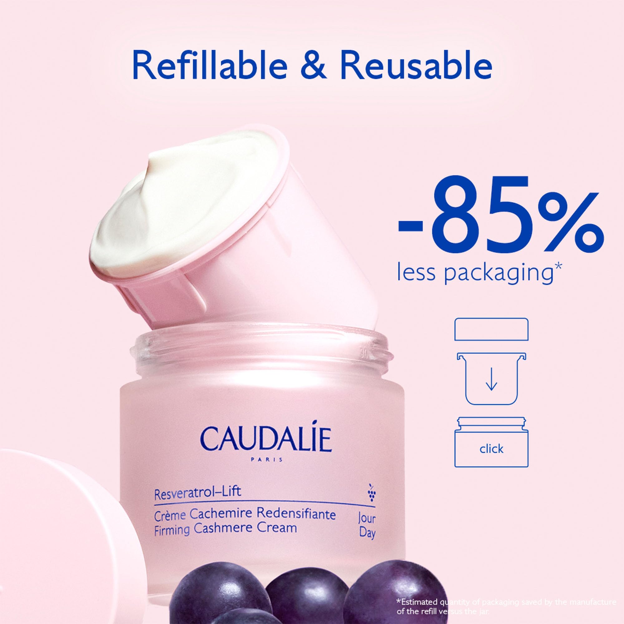 Foto 7 | Crema Hidratante Caudalie Resveratrol-lift Retinol Relill, 50 Ml - Venta Internacional.