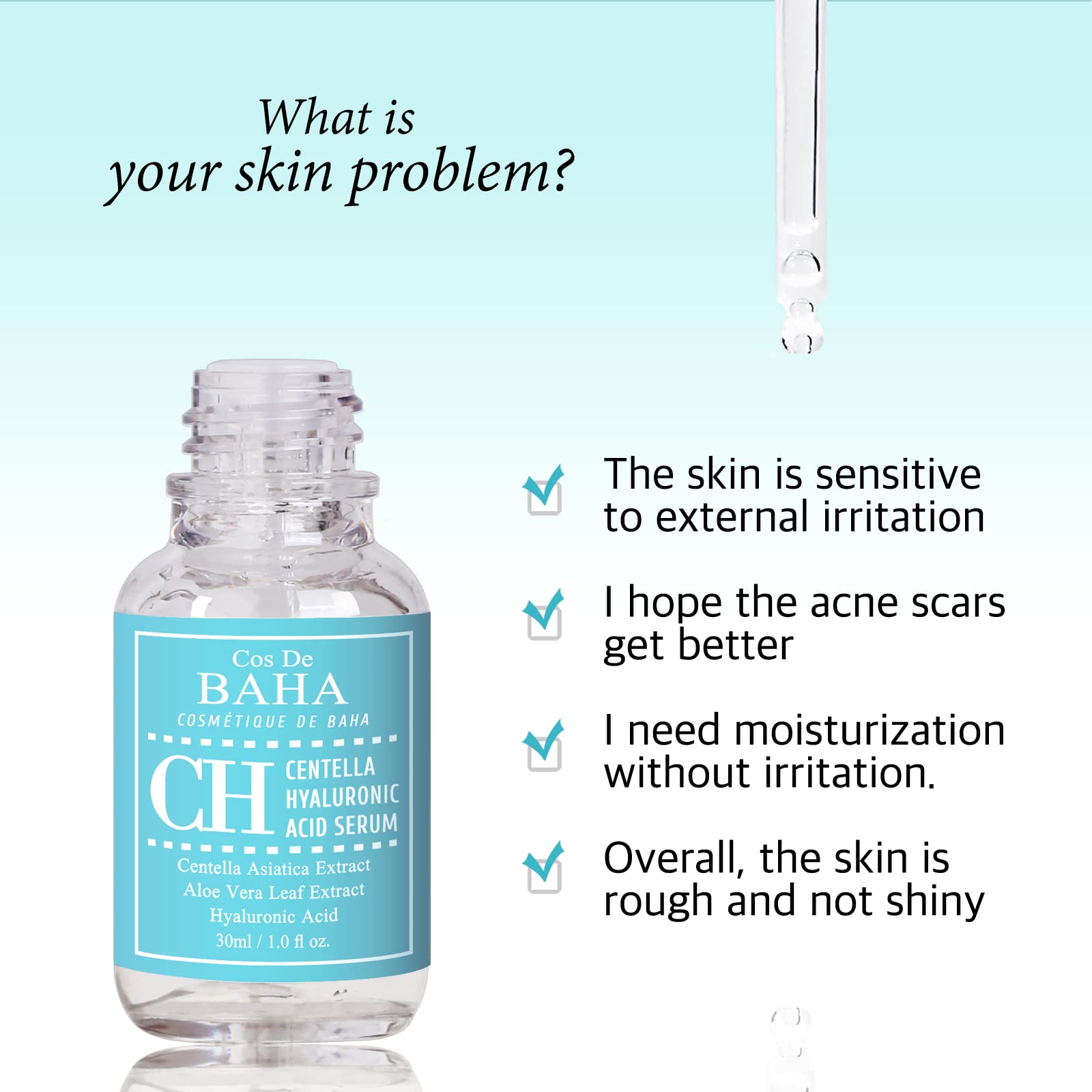 Foto 4 pulgar | Sérum Facial Cos De Baha Extracto De Centella Asiática 30 Ml - Venta Internacional.