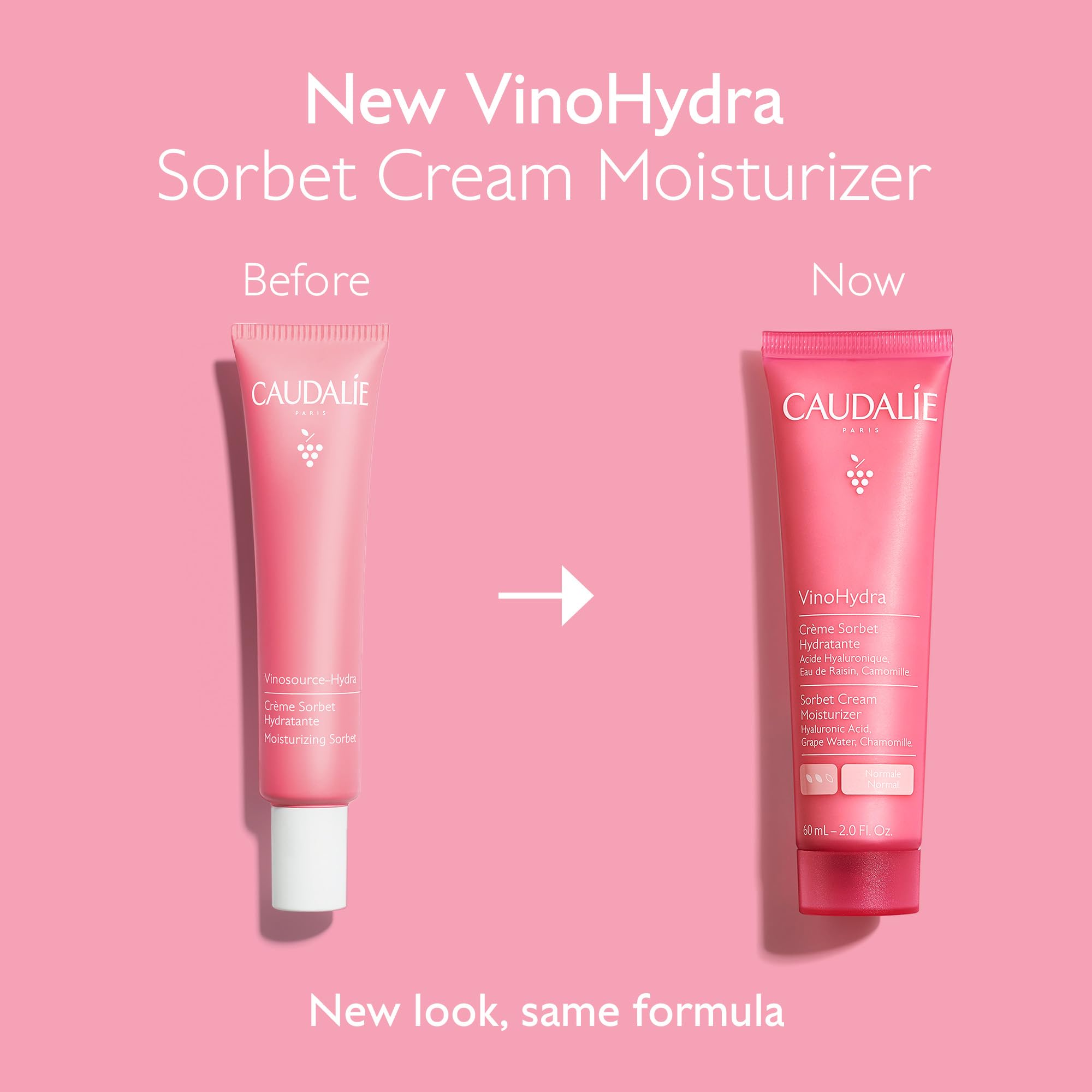Foto 6 pulgar | Crema Hidratante Caudalie Vinohydra Sorbet Cream 60 Ml Con Ácido Hialurónico - Venta Internacional.