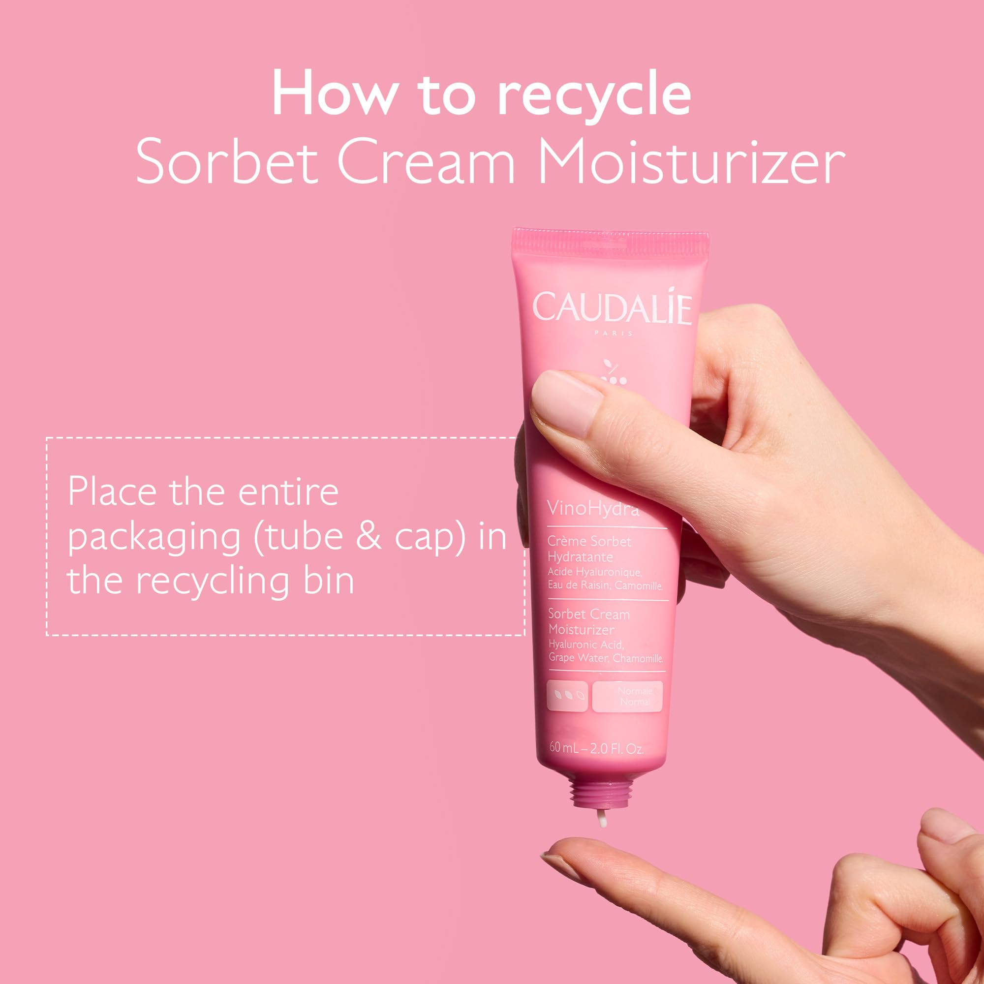 Foto 8 pulgar | Crema Hidratante Caudalie Vinohydra Sorbet Cream 60 Ml Con Ácido Hialurónico - Venta Internacional.