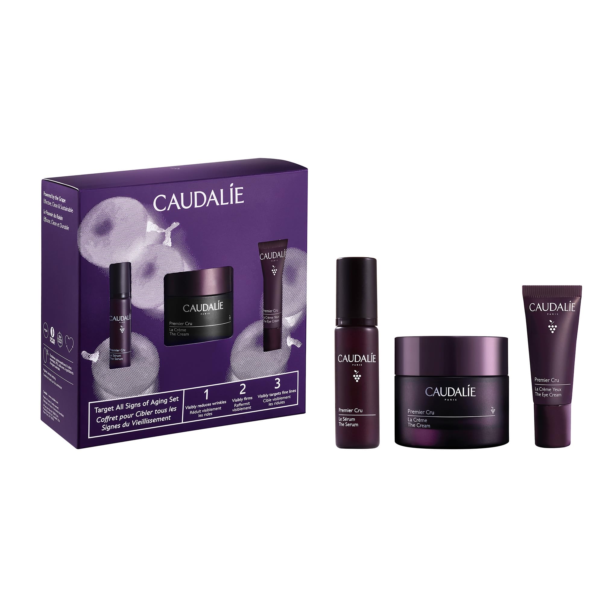 Set De Cuidado De La Piel Caudalie Premier Cru Crema Antienvejecimiento +2 Travel - Venta Internacional.