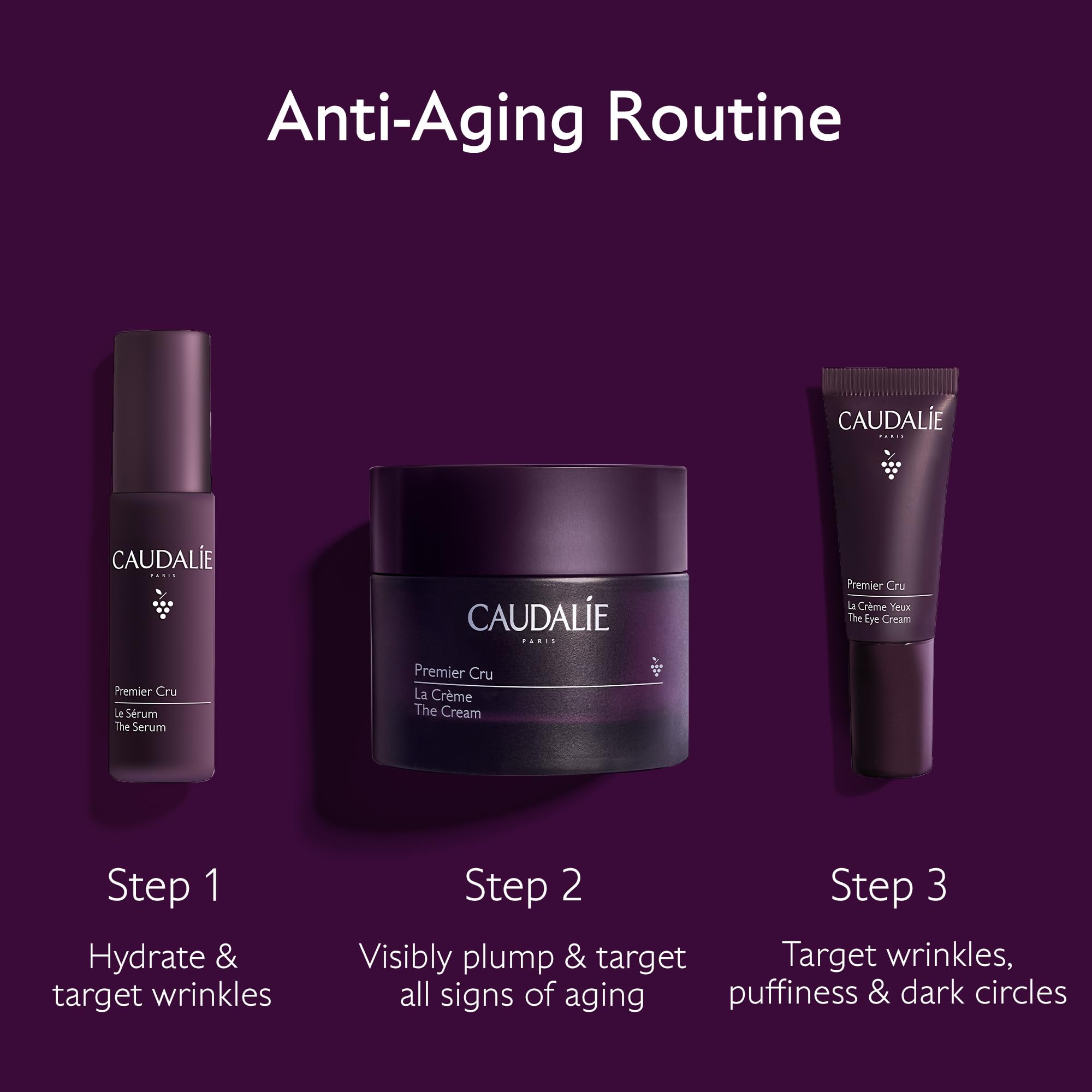 Foto 2 | Set De Cuidado De La Piel Caudalie Premier Cru Crema Antienvejecimiento +2 Travel - Venta Internacional.