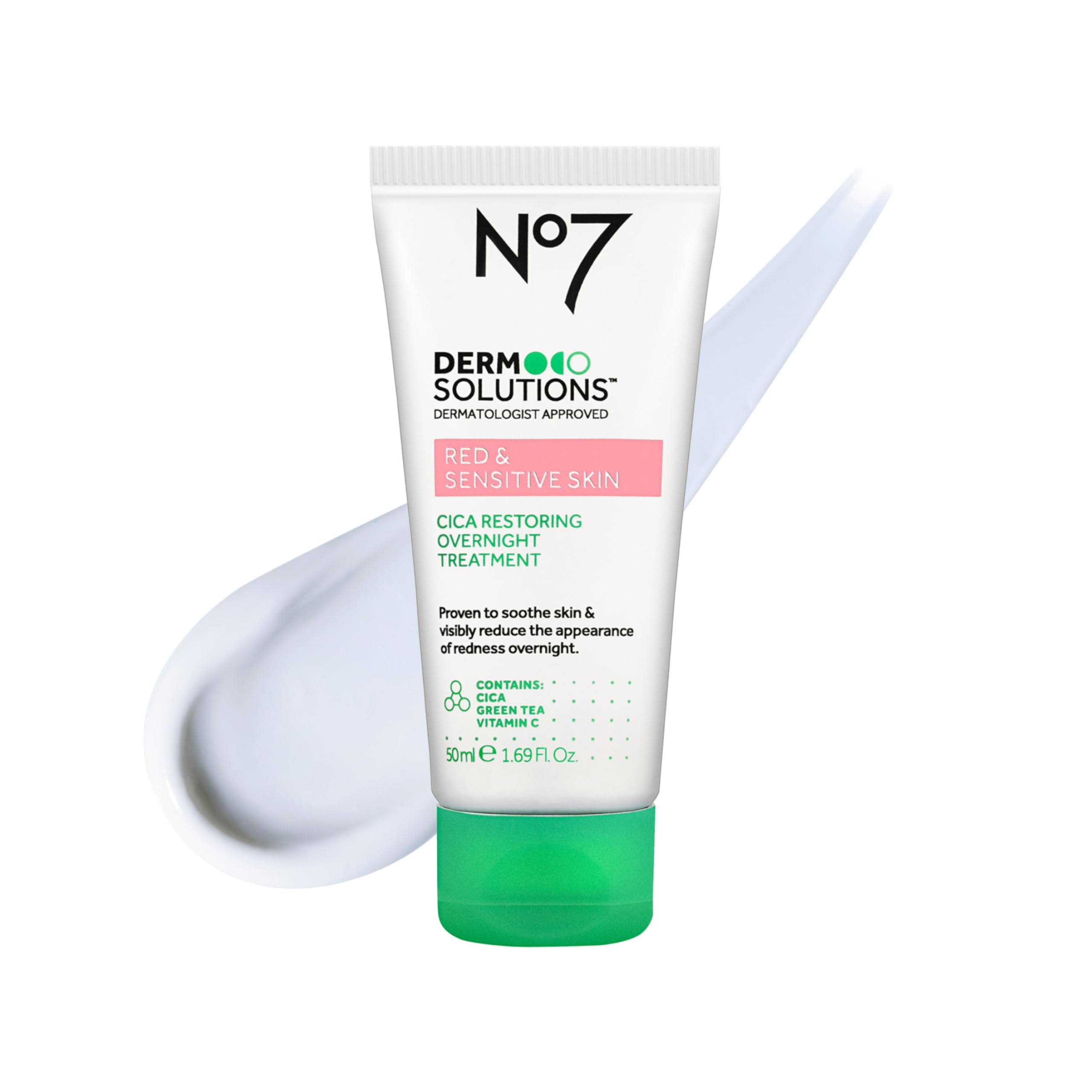 Crema De Noche No7 Derm Solutions Skin Barrier Repair Cica 50 Ml - Venta Internacional.