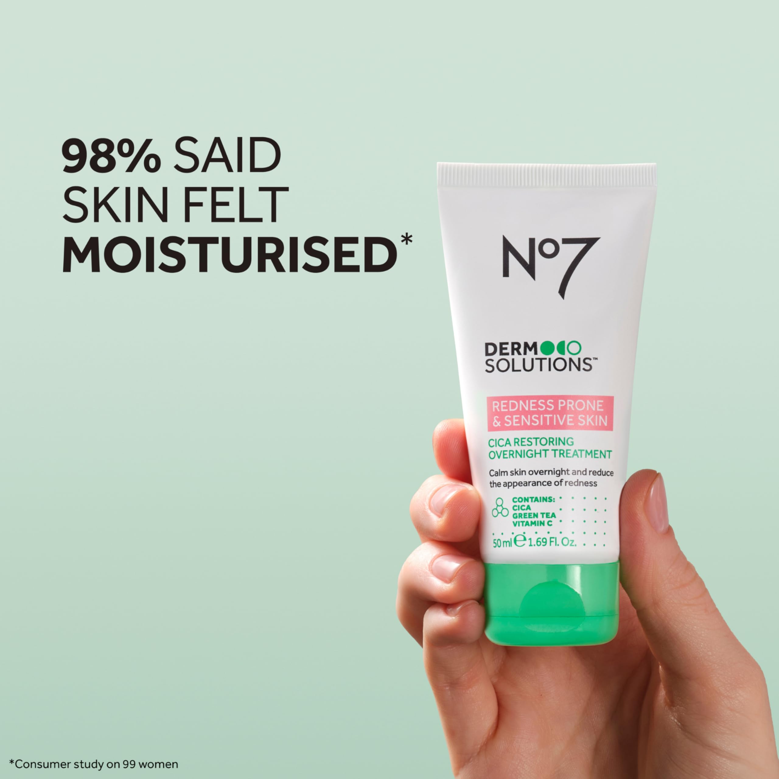 Foto 7 pulgar | Crema De Noche No7 Derm Solutions Skin Barrier Repair Cica 50 Ml - Venta Internacional.