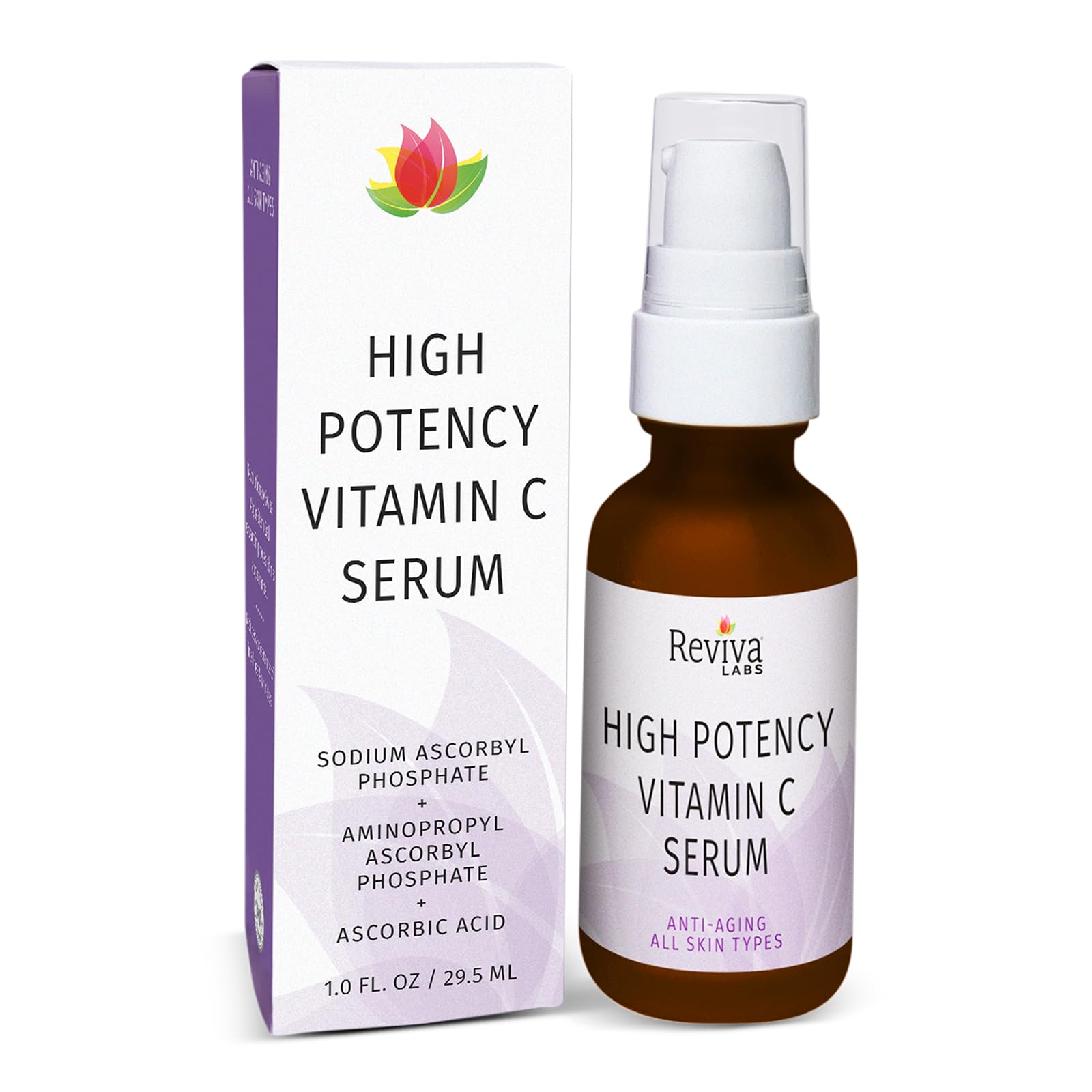 Serum Reviva Labs, Antioxidante De Vitamina C De Doble Fuente, 30 Ml - Venta Internacional.