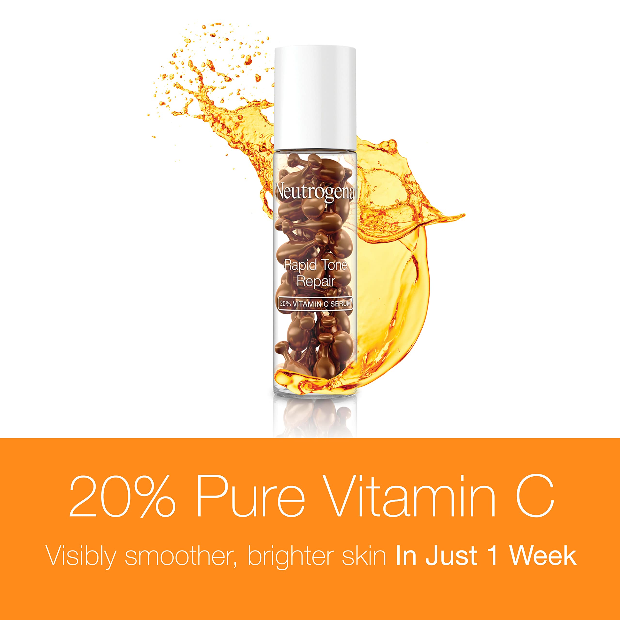 Foto 3 pulgar | Serum Neutrogena Rapid Tone Repair Con 20% De Vitamina C, 30 Cápsulas - Venta Internacional.