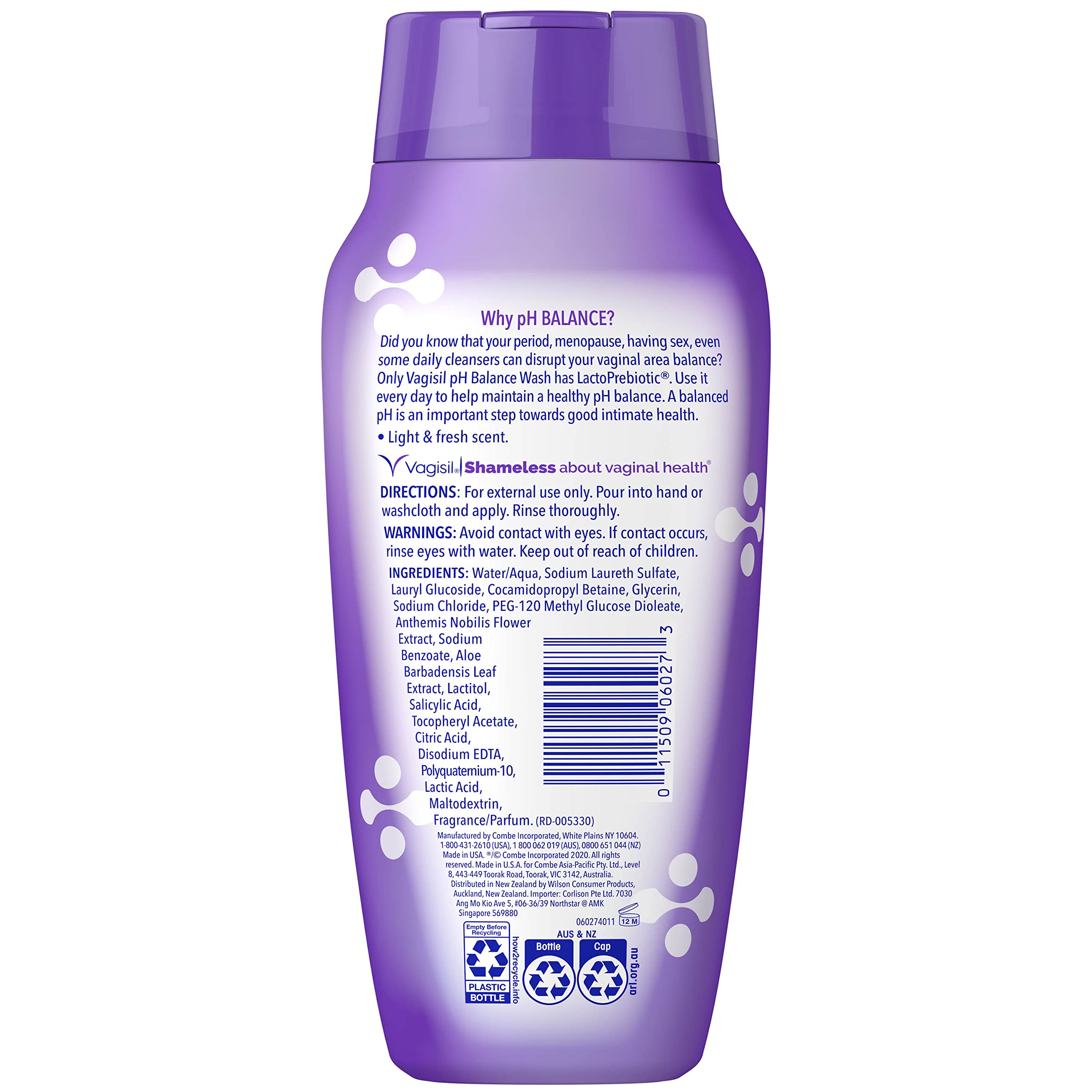 Foto 6 pulgar | Feminine Wash Vagisil Ph Balance 355 Ml Probado Por Ginecólogos - Venta Internacional.