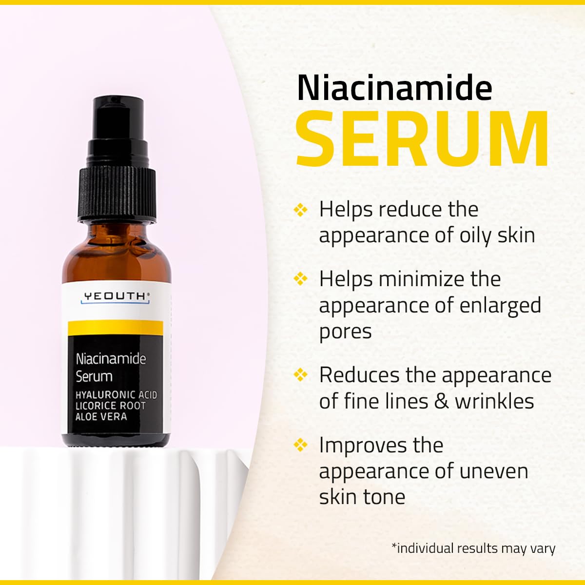 Foto 4 pulgar | Sérum Yeouth Niacinamida 10% Con Ácido Hialurónico Y Aloe 30 Ml - Venta Internacional.