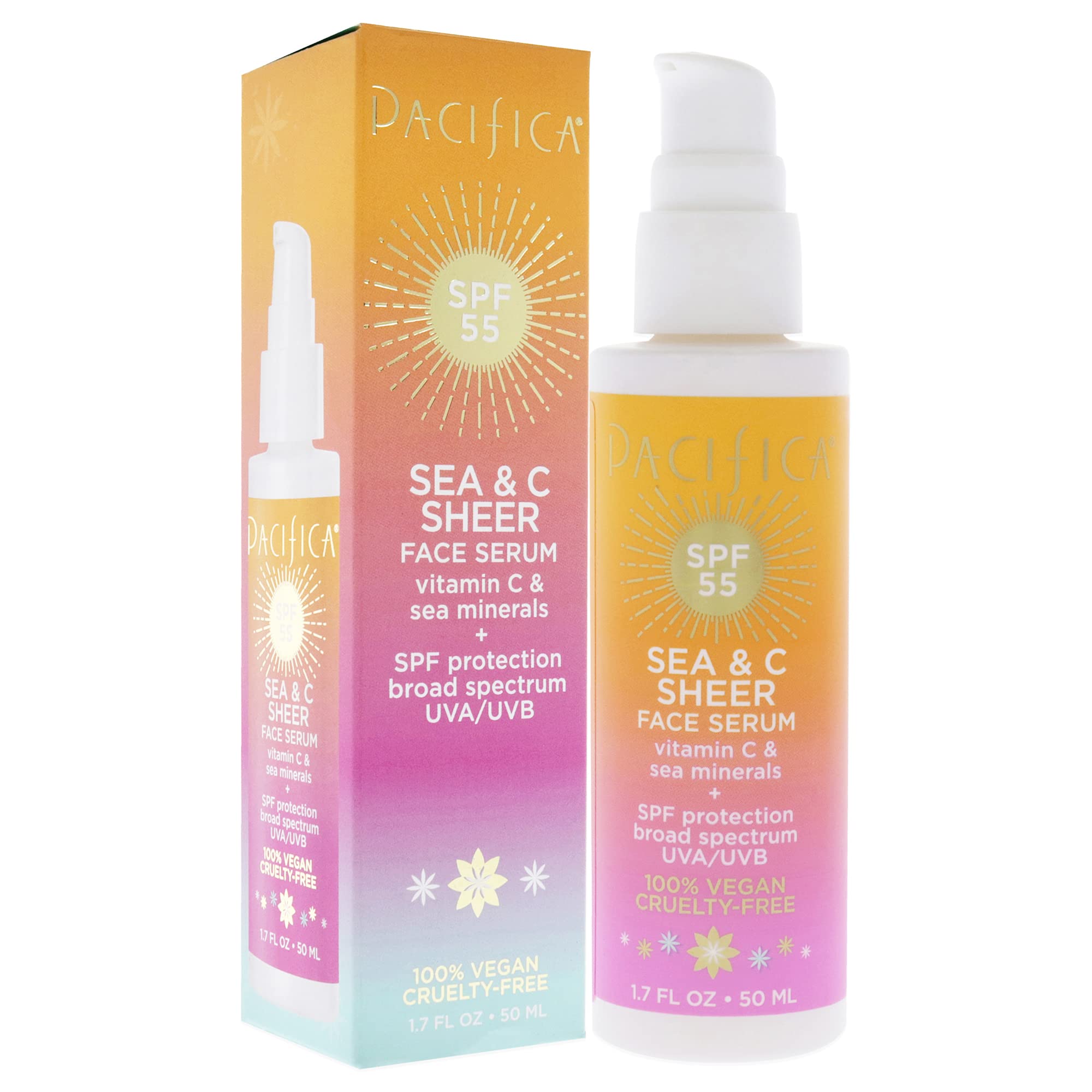 Foto 4 pulgar | Sérum Facial Pacifica Sea And C Sheer Spf 55, 50 Ml, Unisex - Venta Internacional.