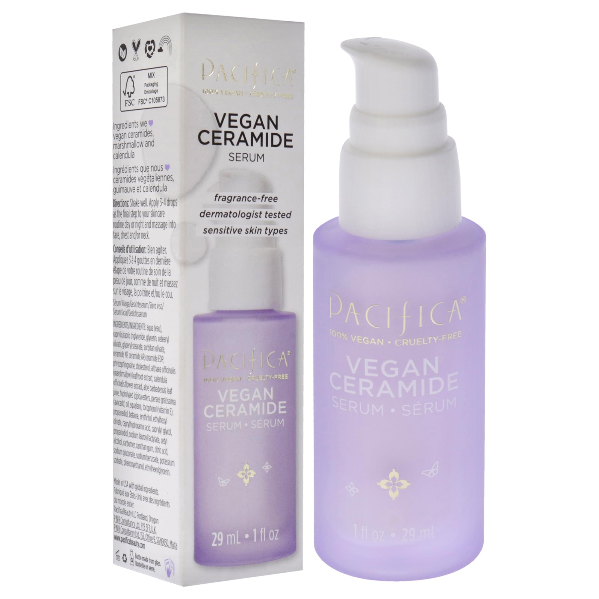 Foto 3 | Serum Pacifica Beauty, Vegano, Ceramida Hidratante, 30 Ml - Venta Internacional.