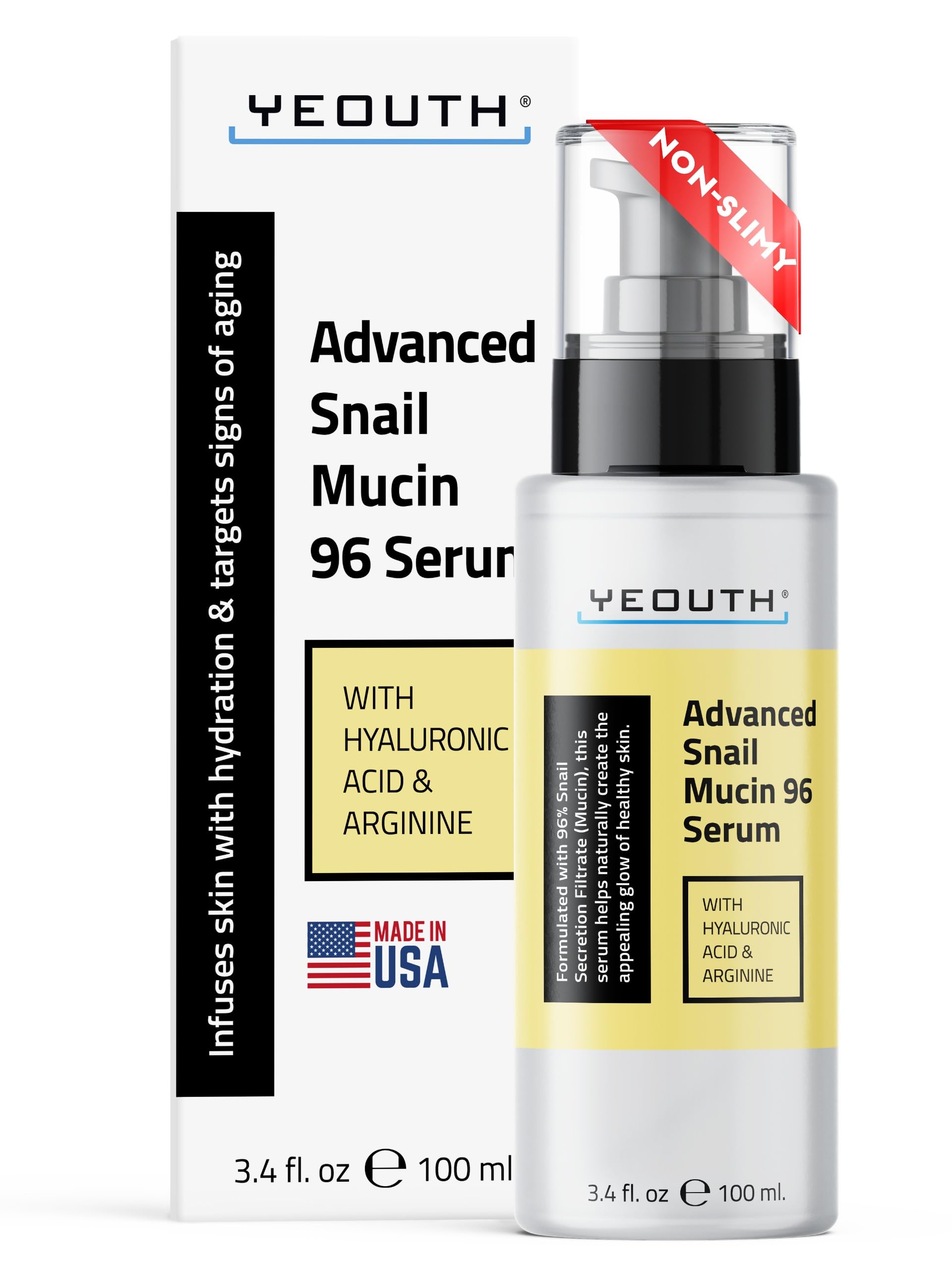 Sérum Yeouth Snail Mucin 96 Power Essence 100 Ml Con Ácido Hialurónico - Venta Internacional.