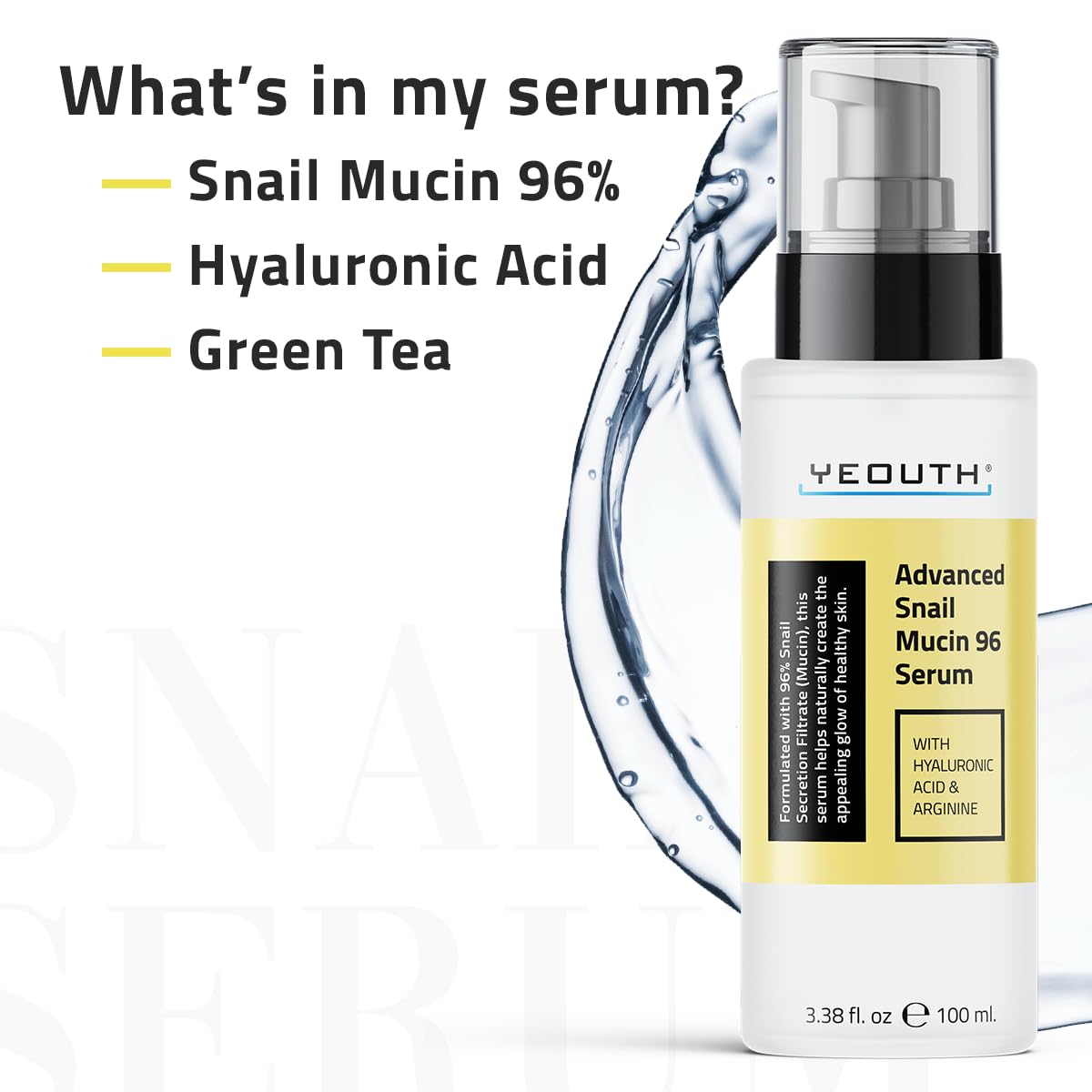 Foto 7 pulgar | Sérum Yeouth Snail Mucin 96 Power Essence 100 Ml Con Ácido Hialurónico - Venta Internacional.