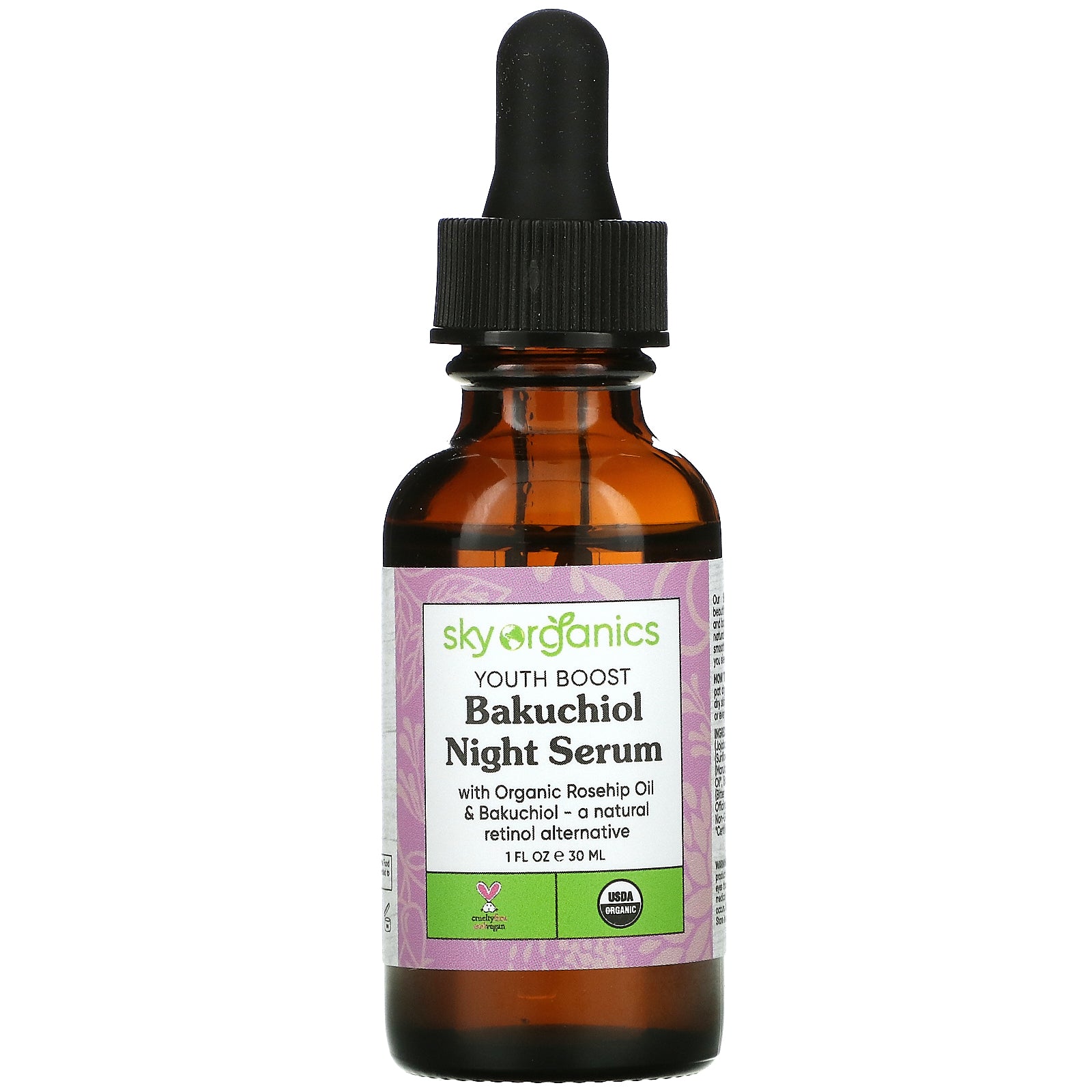Foto 1 | Sérum Nocturno Sky Organics Youth Boost Bakuchiol 30 Ml - Venta Internacional.
