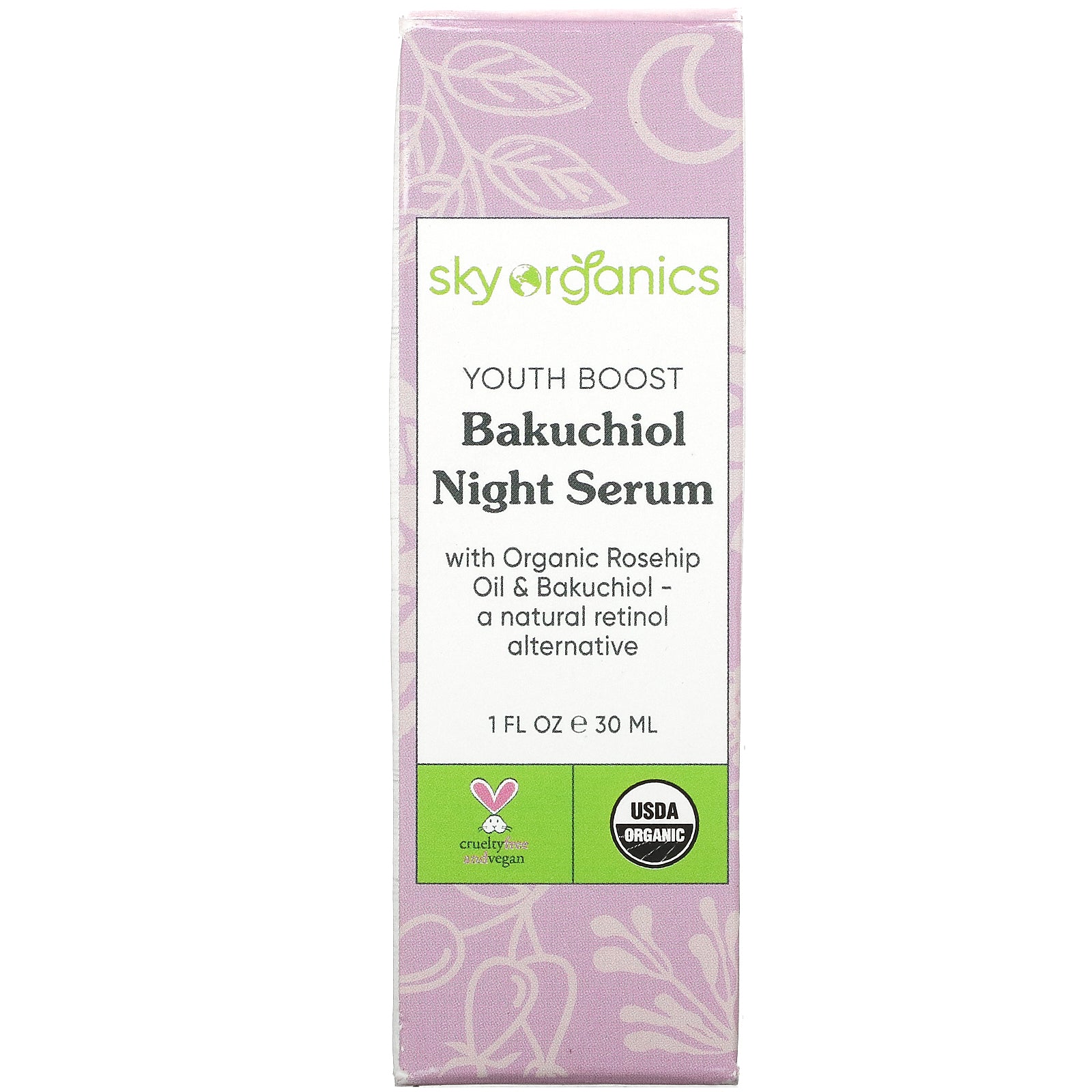 Foto 3 pulgar | Sérum Nocturno Sky Organics Youth Boost Bakuchiol 30 Ml - Venta Internacional.