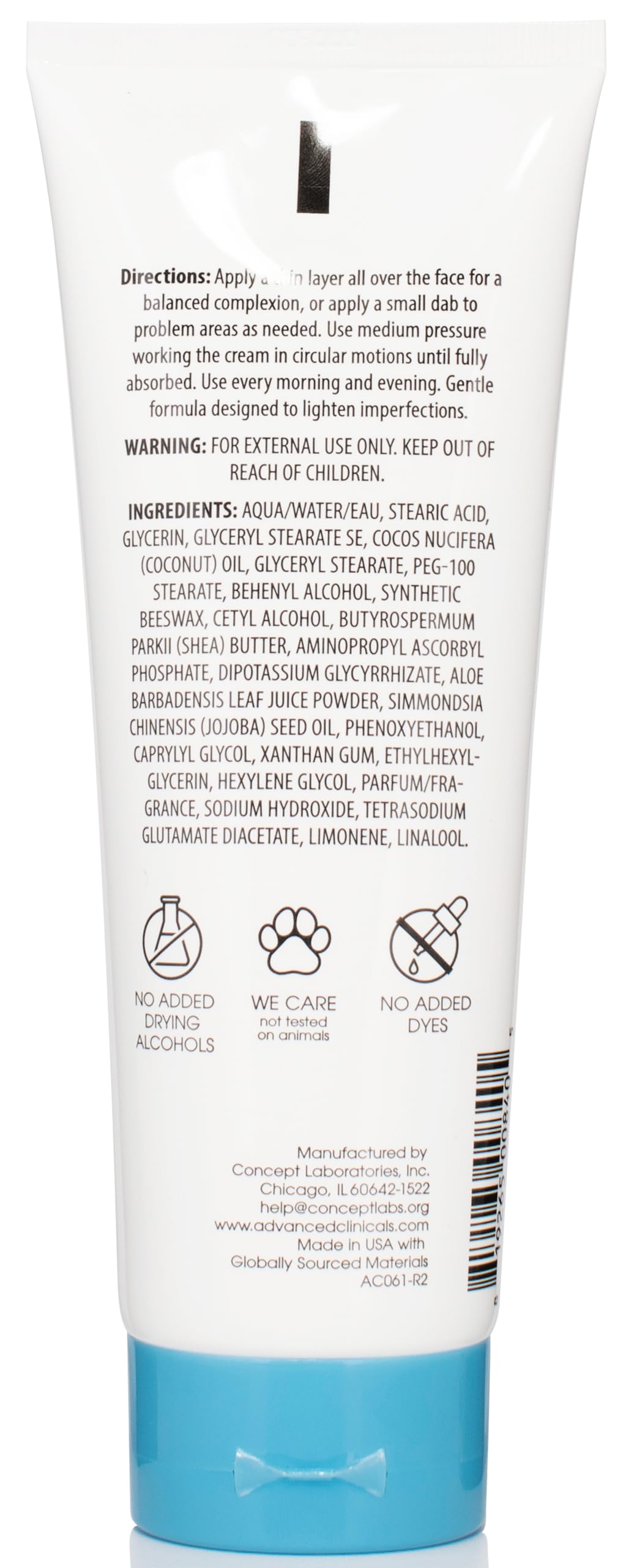 Foto 3 pulgar | Crema Advanced Clinicals Con Vitamina C Para Manchas Oscuras, 240 Ml - Venta Internacional.