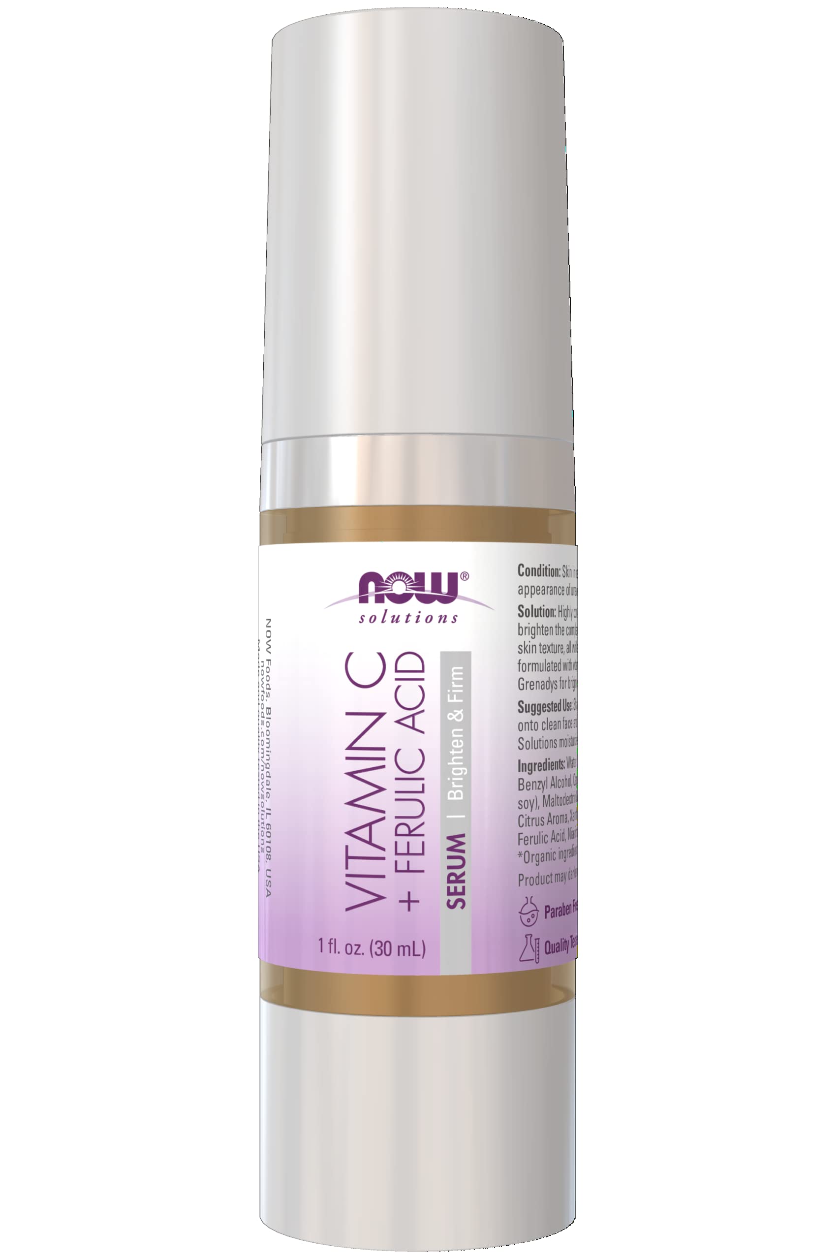 Foto 1 | Serum Now Solutions Vitamina C Más Ácido Ferúlico, 30 Ml - Venta Internacional.