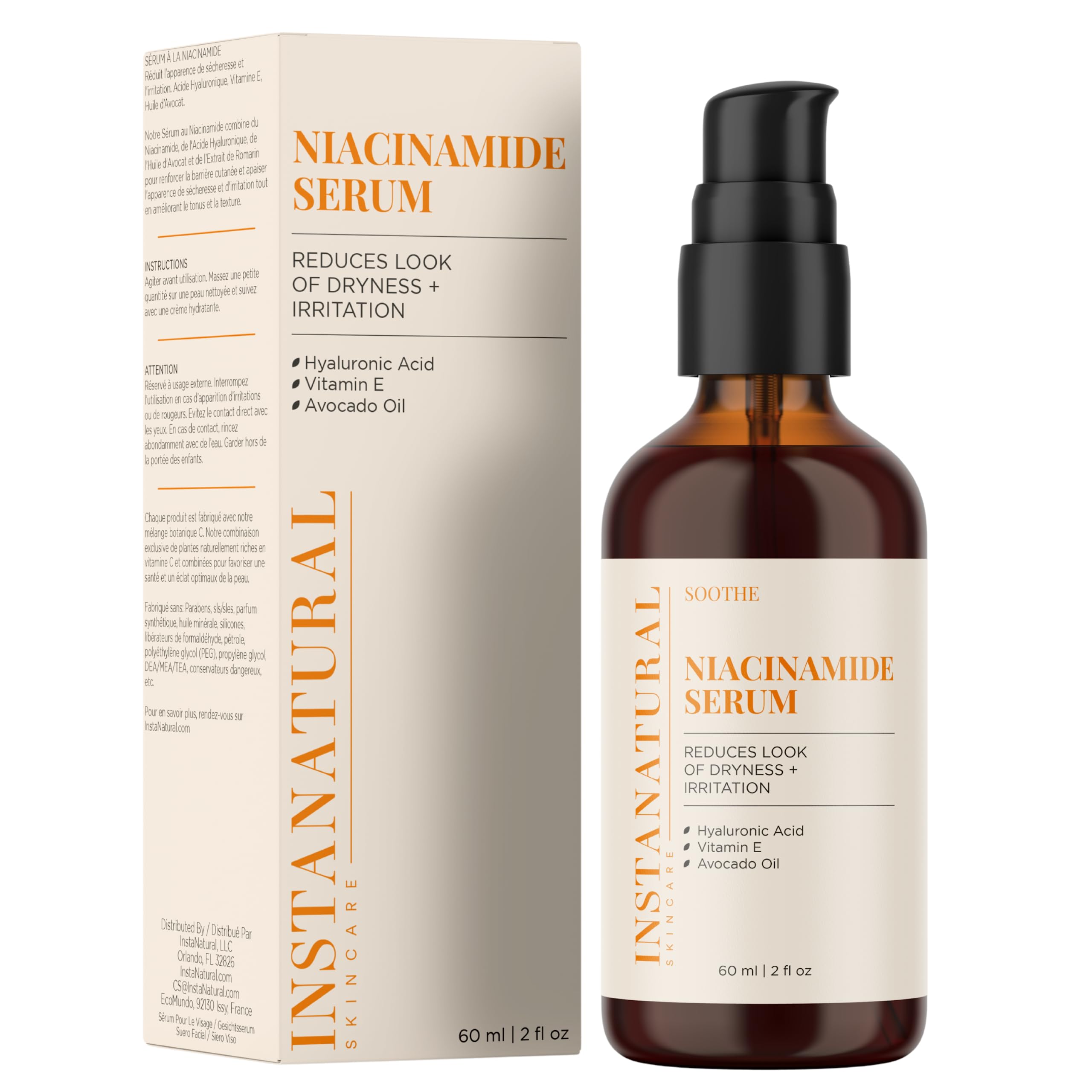 Foto 2 pulgar | Sérum Facial Instanatural Con Ácido Hialurónico Con Niacinamida 60 Ml - Venta Internacional.