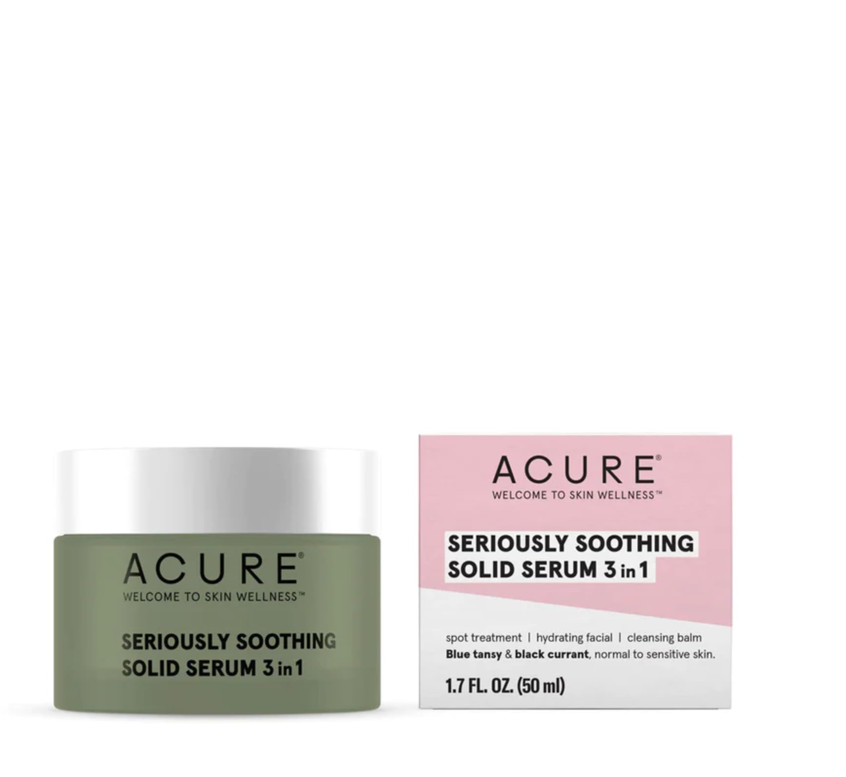 Sérum Sólido Acure Seriously Soothing 3 En 1, 50 Ml, Seco A Sensible - Venta Internacional.