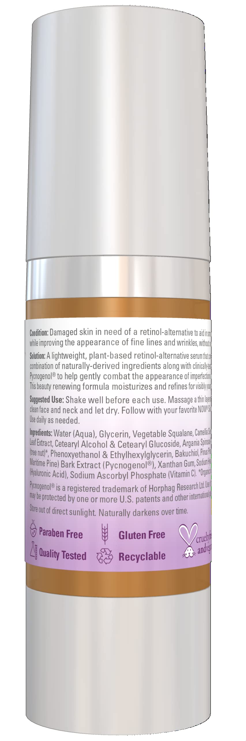 Foto 3 pulgar | Serum Now Solutions Bakuchiol Skin Renewal, 30 Ml - Venta Internacional.