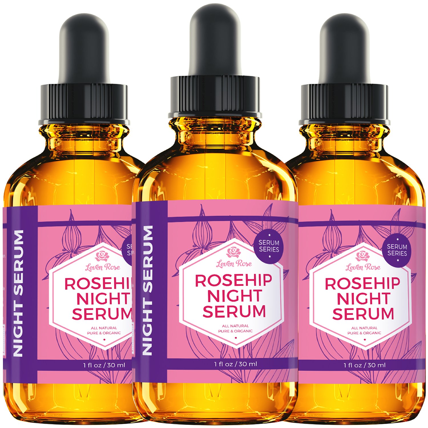 Foto 5 pulgar | Sérum Facial Nocturno Leven, Aceite De Rosa Mosqueta, 30 Ml, Para Piel Seca - Venta Internacional.