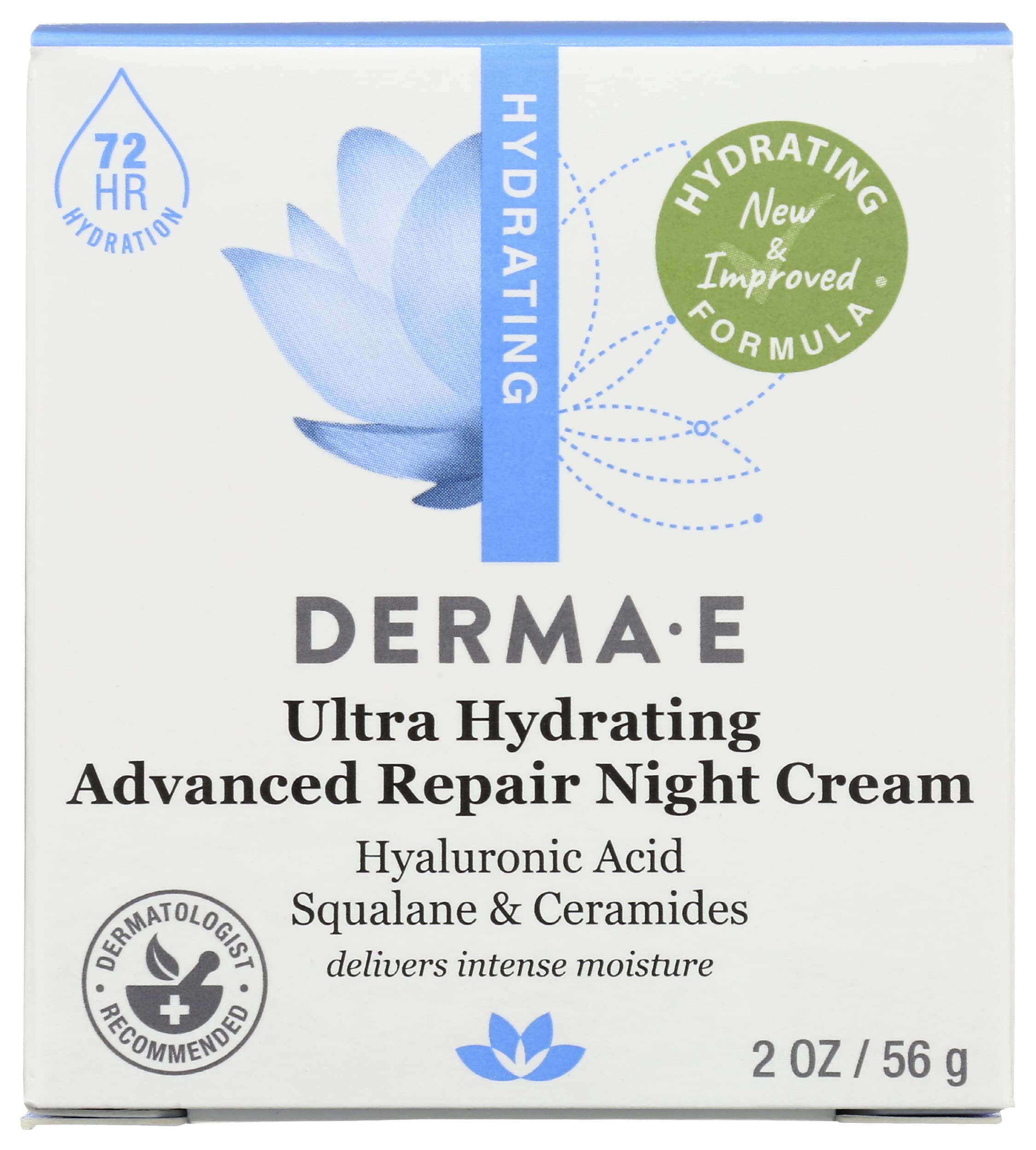 Foto 2 pulgar | Crema De Noche Derma E Ultra Hydrating Advanced Repair 60 Ml - Venta Internacional.