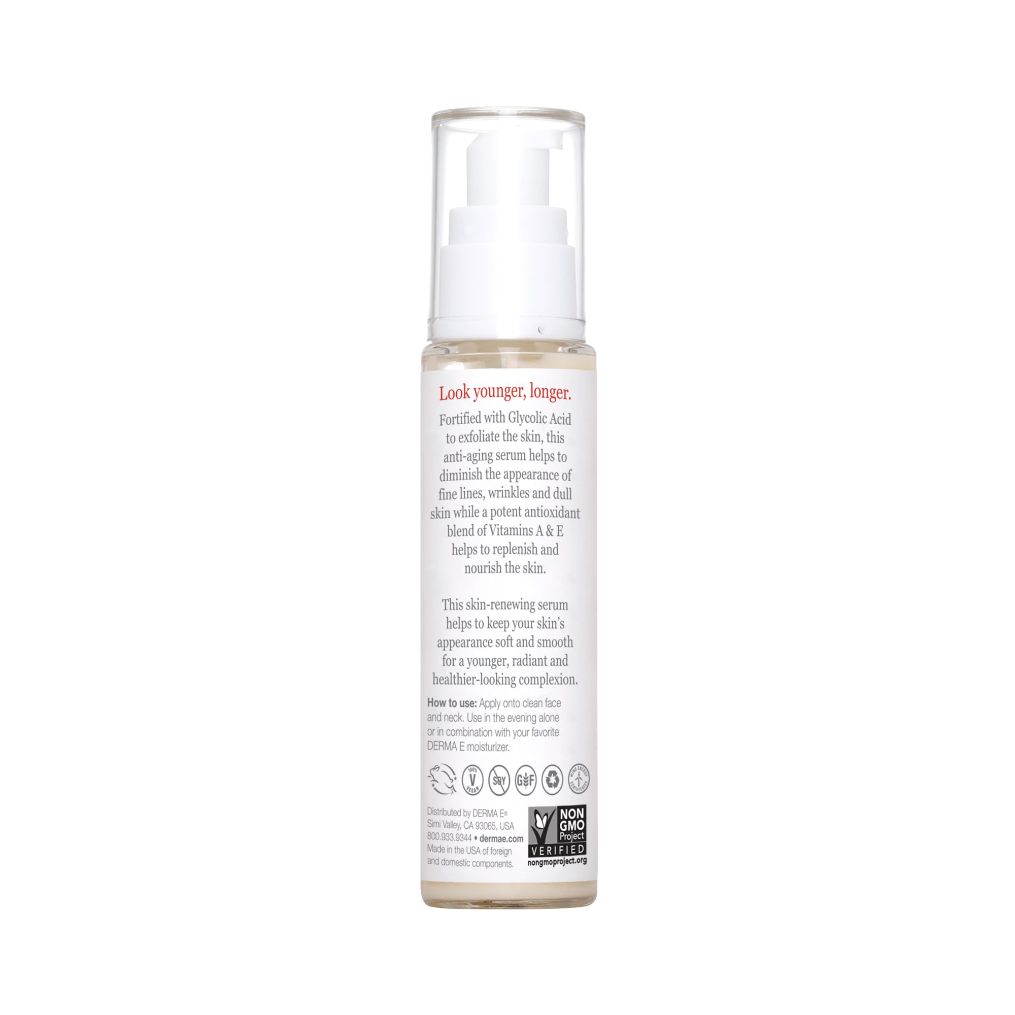 Foto 3 pulgar | Sérum Regenerador Antiedad Derma E 60 Ml Con Ácido Glicólico - Venta Internacional