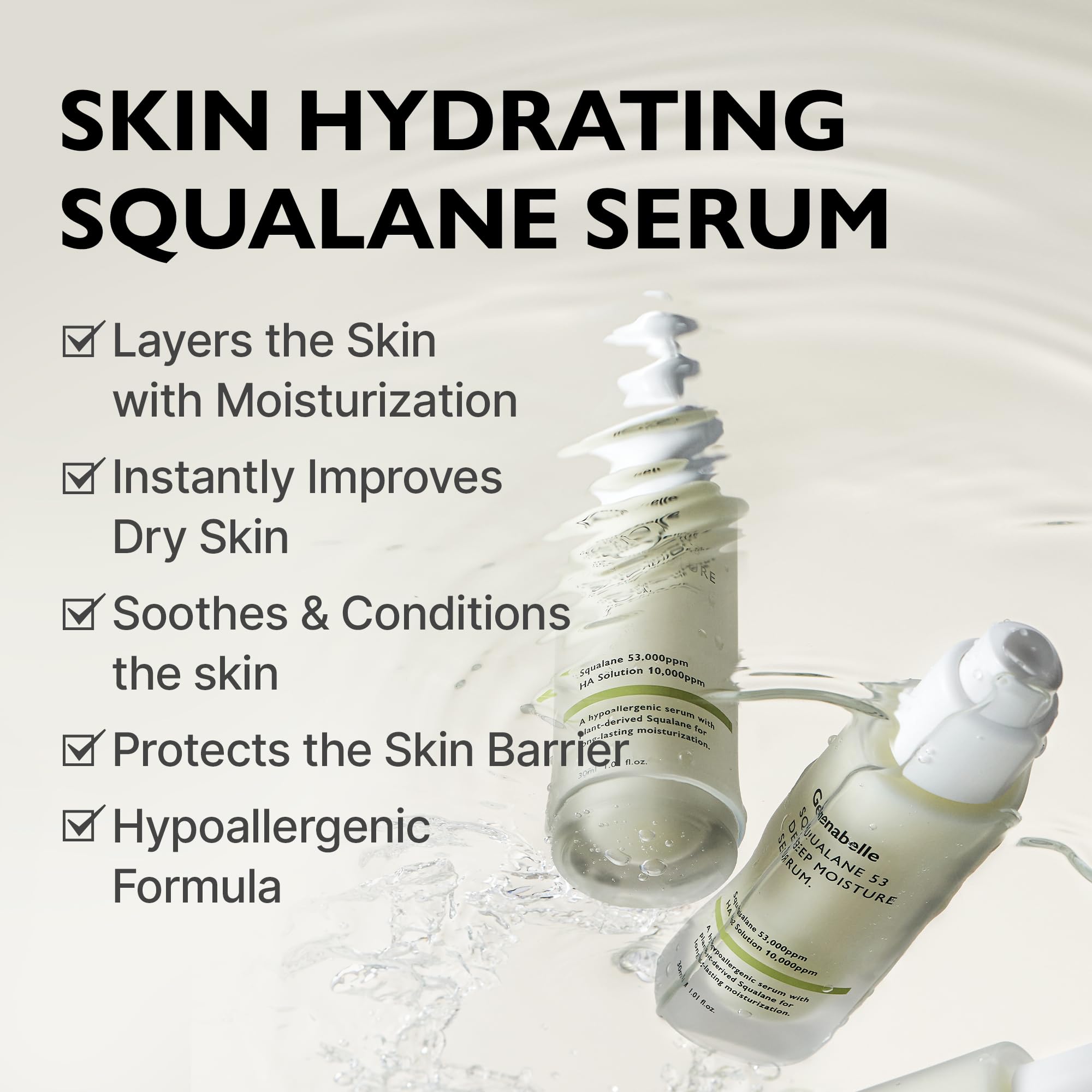 Foto 3 pulgar | Sérum Genabelle Squalane 53 Hidratante Profundo  53 Ml - Venta Internacional.