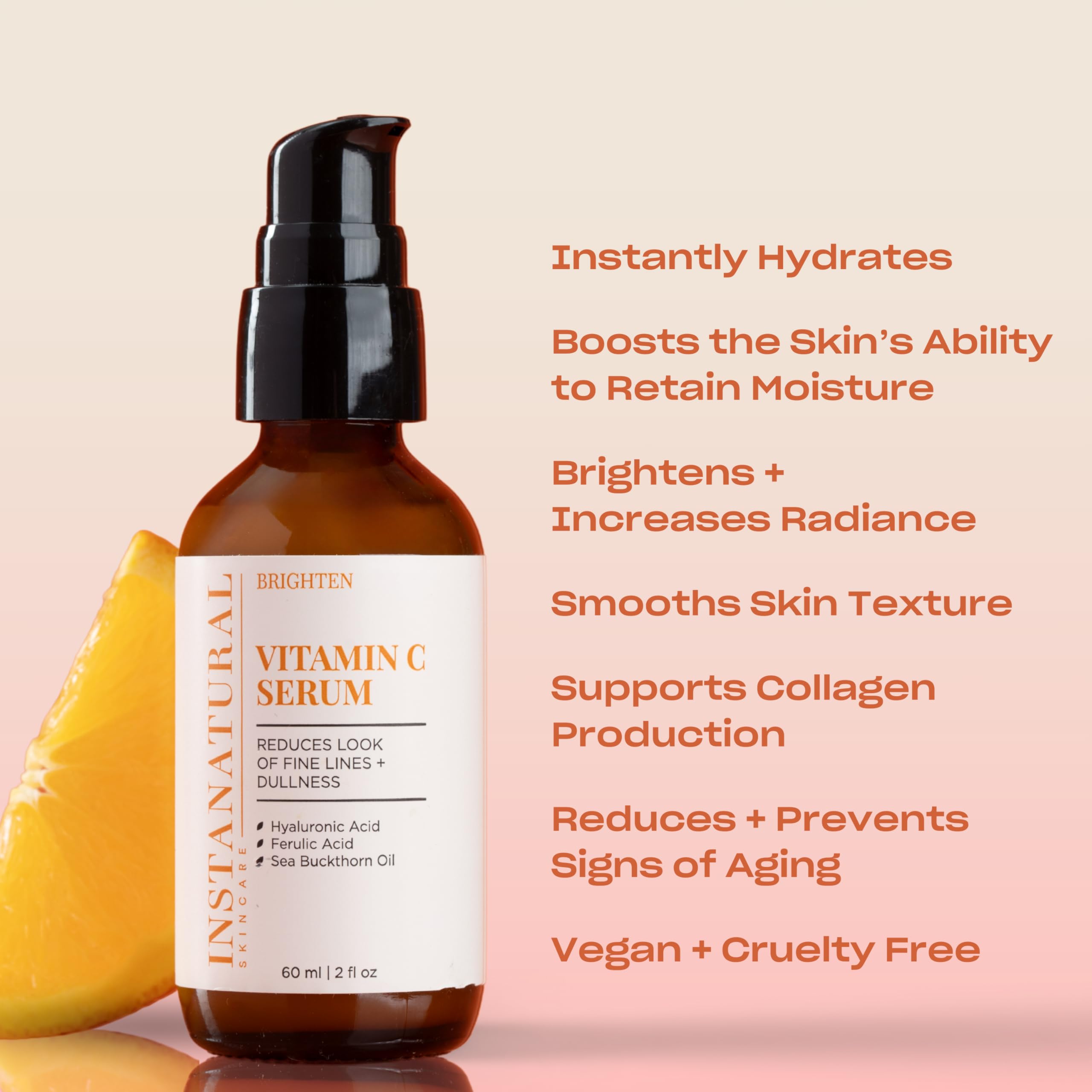 Foto 3 pulgar | Sérum Facial Instanatural Vitamina C Que Ilumina E Hidrata 60 Ml - Venta Internacional.