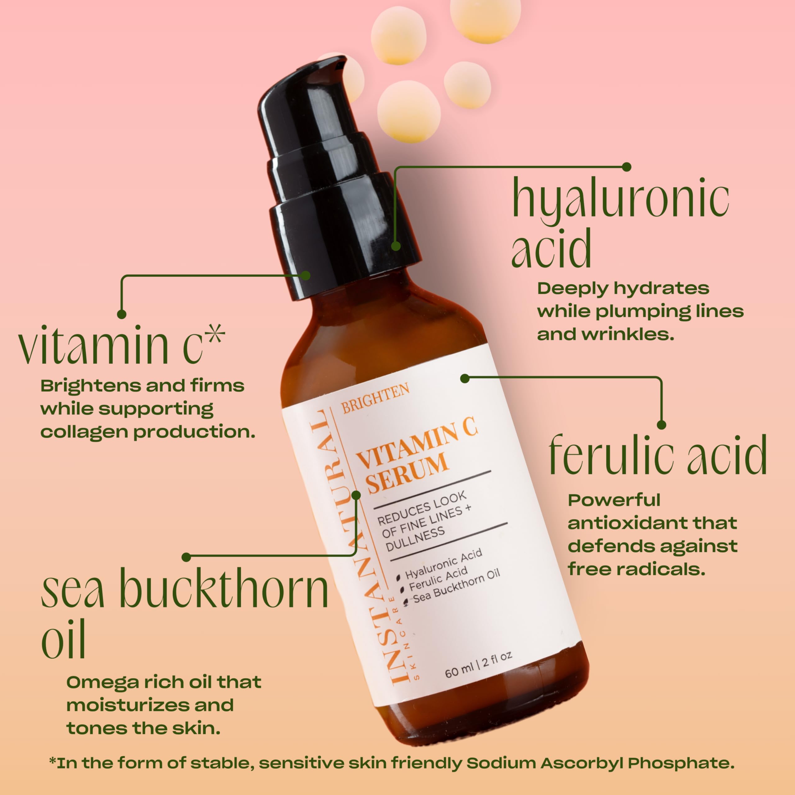 Foto 4 pulgar | Sérum Facial Instanatural Vitamina C Que Ilumina E Hidrata 60 Ml - Venta Internacional.