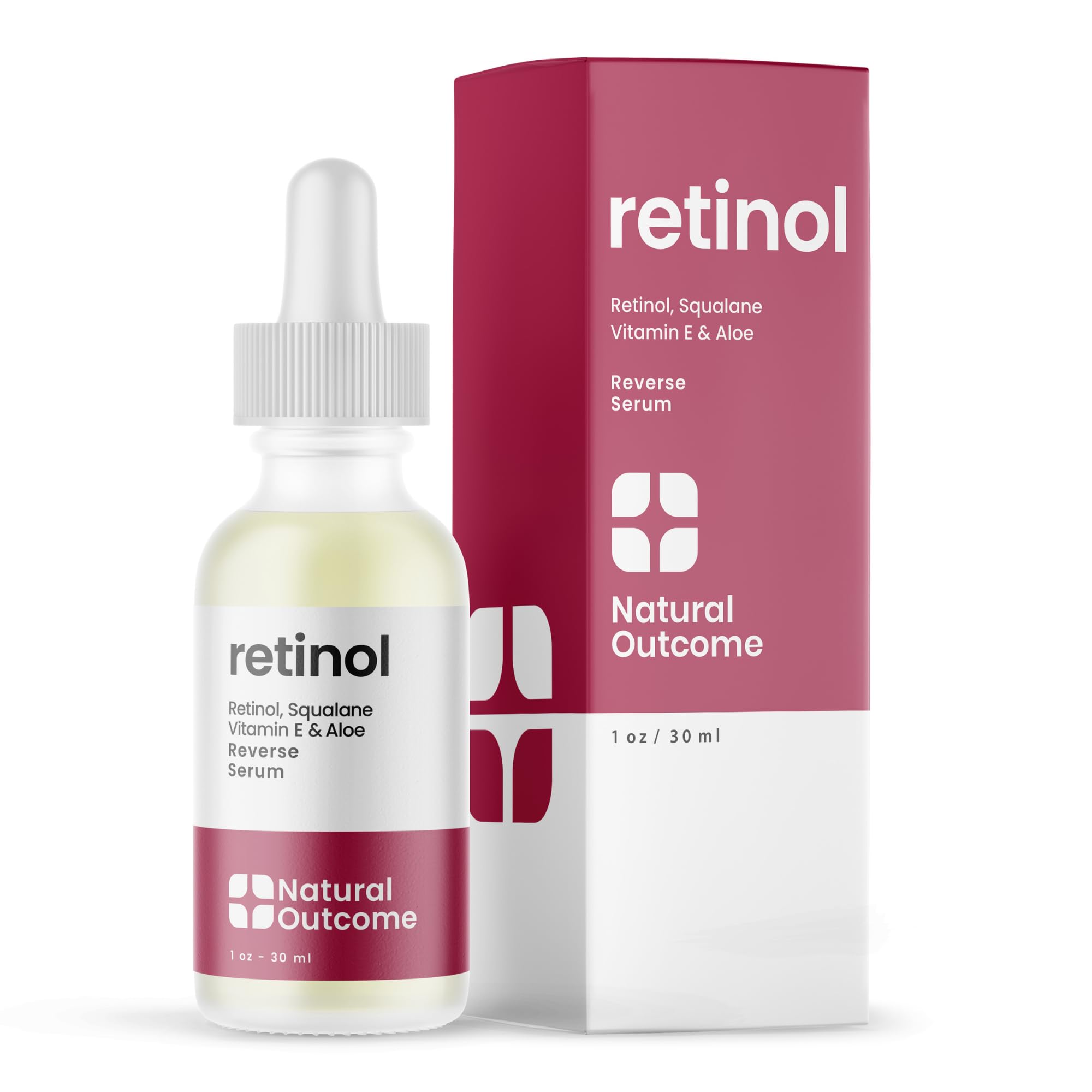 Sérum Natural Outcome Retinol Para Rostro De 30 Ml Con Ácido Hialurónico - Venta Internacional.