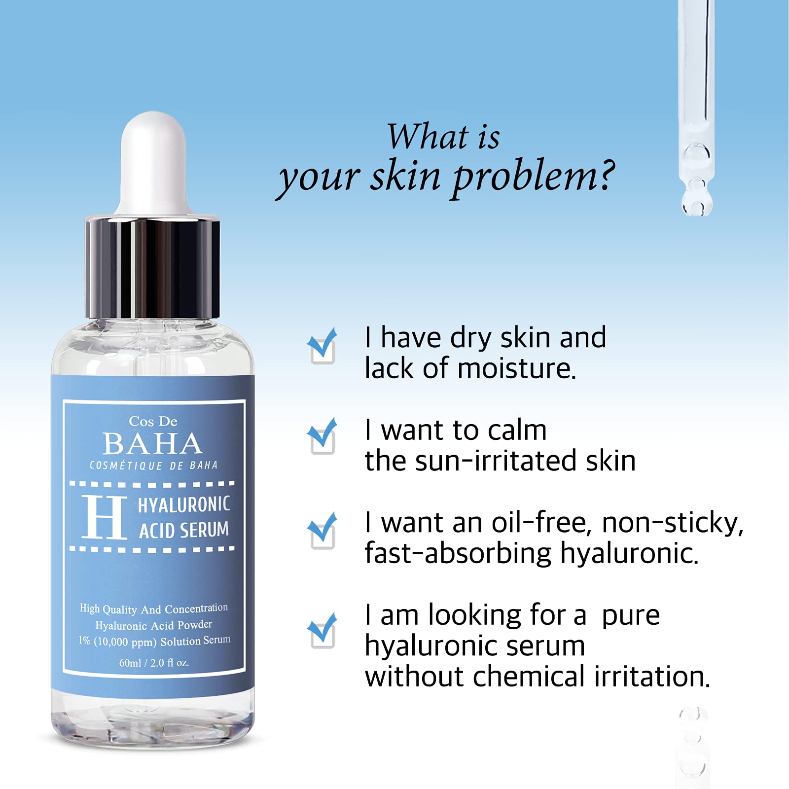 Foto 4 pulgar | Serum Cos De Baha Ácido Hialurónico Puro 1% En Polvo, 30 Ml - Venta Internacional.