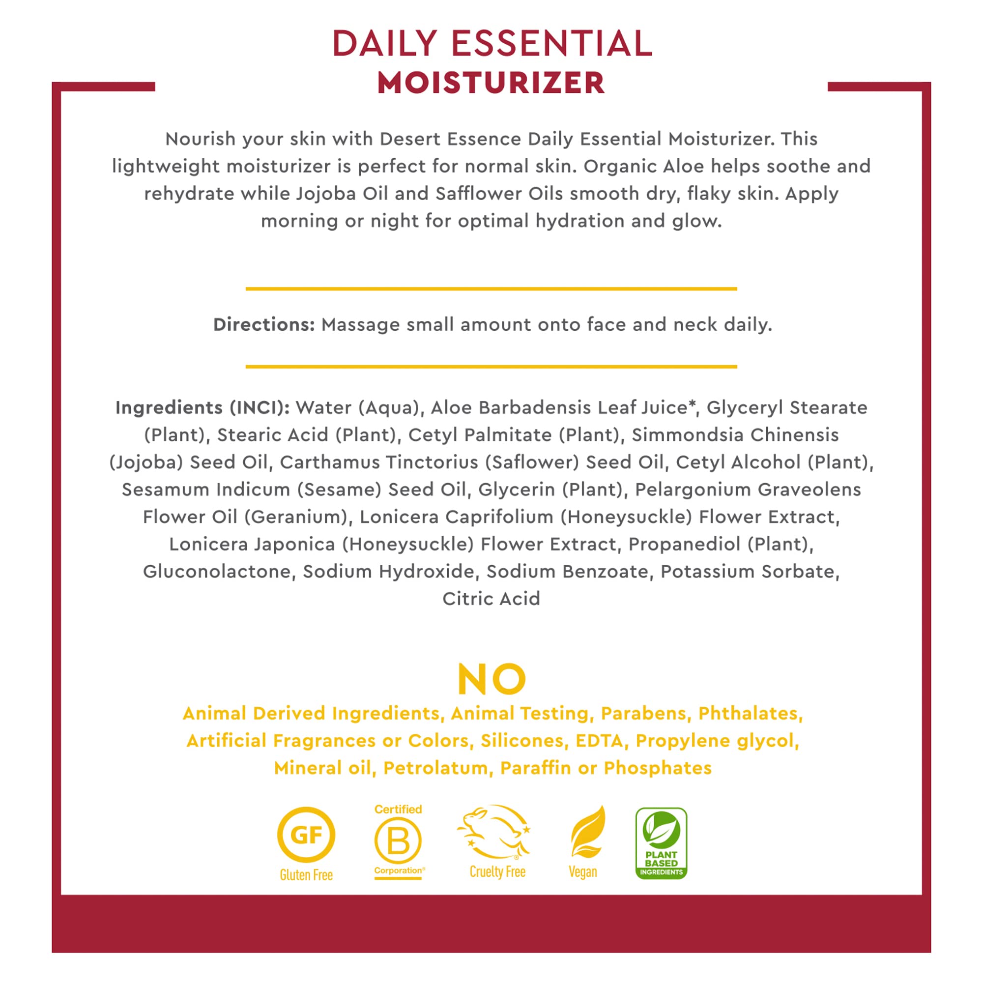 Foto 5 | Crema Hidratante Desert Essence Daily Essential  120 Ml  Vegana - Venta Internacional.