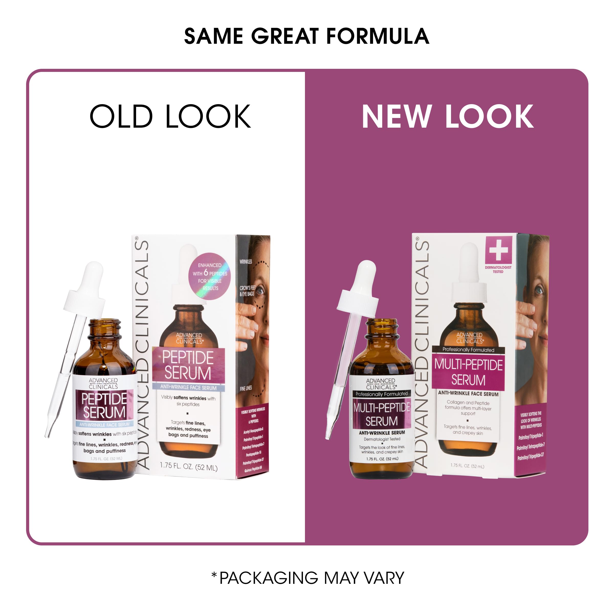 Foto 3 pulgar | Sérum Facial Peptídico Advanced Clinicals  50 Ml (paquete De 2) - Venta Internacional.