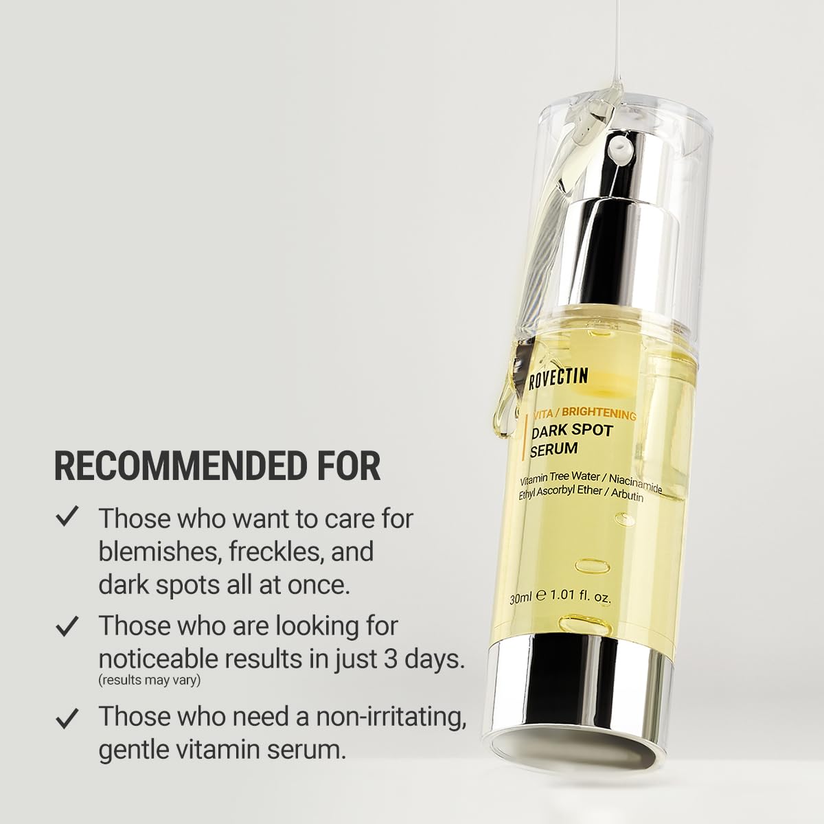 Foto 4 pulgar | Sérum Rovectin Vita Para Eliminar Manchas Oscuras Y Tono De Piel  30 Ml - Venta Internacional.
