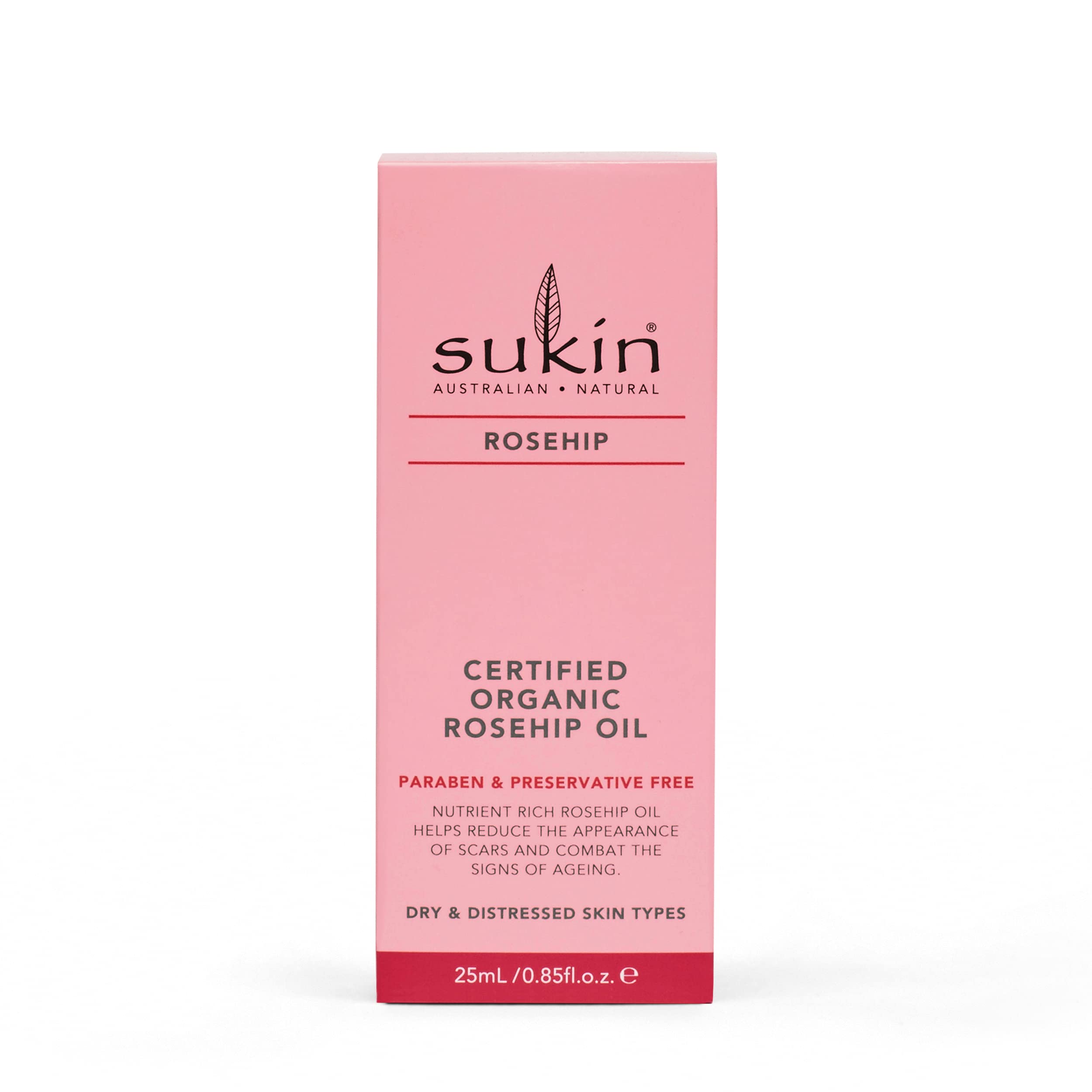 Foto 2 | Aceite De Rosa Mosqueta Certificado Orgánico Sukin De 25 Ml Para Cicatrices Y Envejecimiento - Venta Internacional.