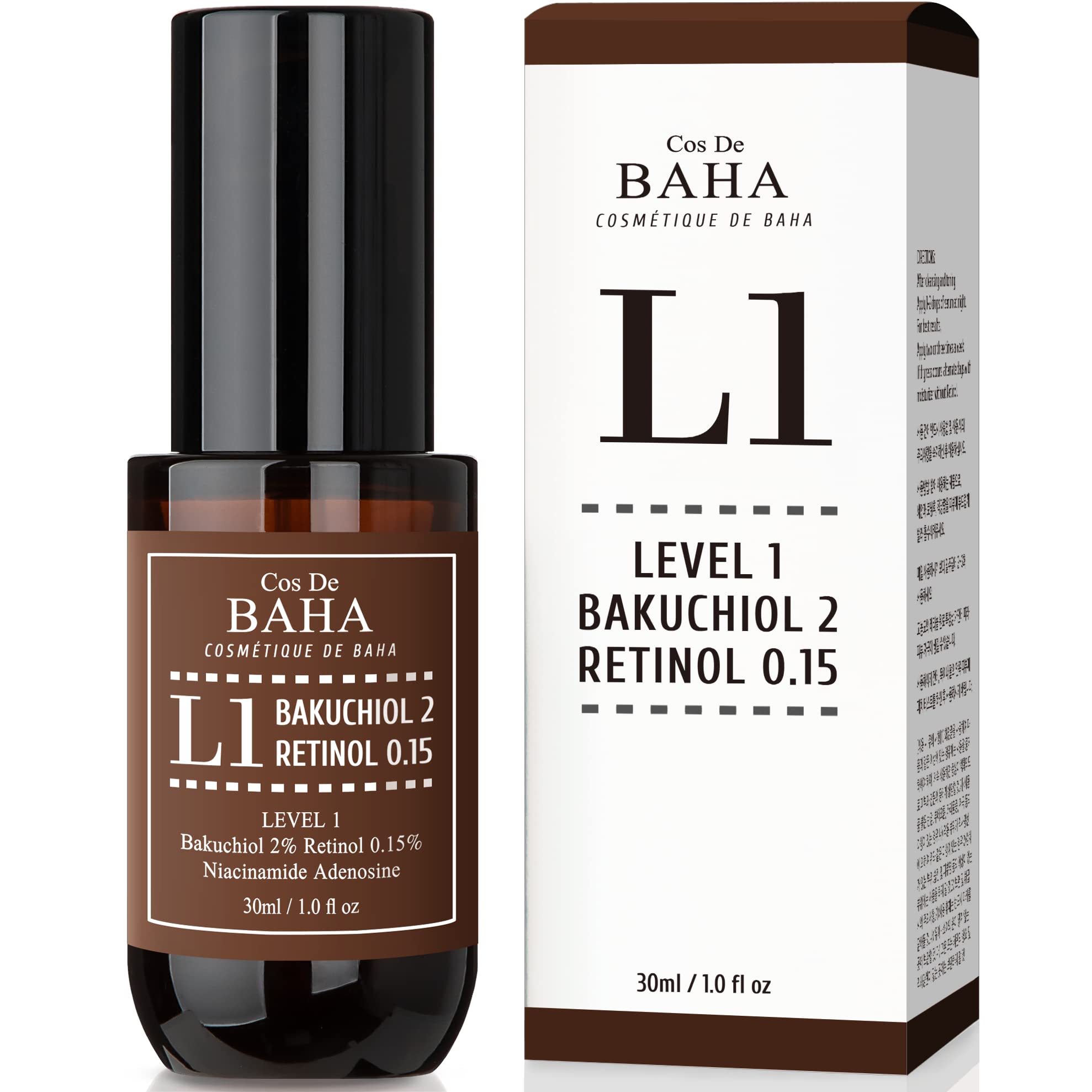 Foto 2 pulgar | Sérum Facial Cos De Baha Retinol 0 15% Bakuchiol 2% 30 Ml - Venta Internacional.