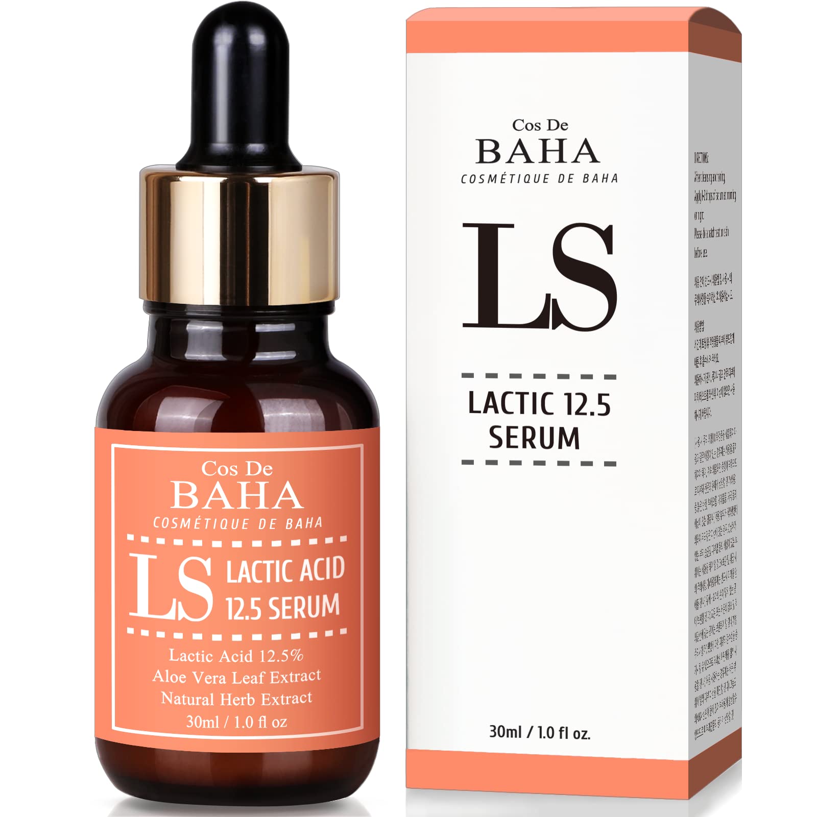 Foto 2 pulgar | Sérum Cos De Baha Con Ácido Láctico 12 5% Hidratante  30 Ml  Con Aloe - Venta Internacional.