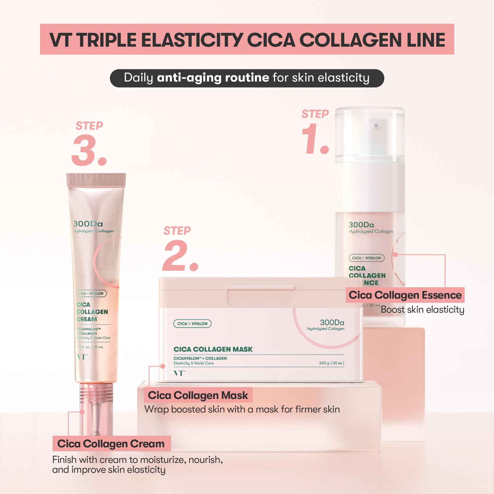 Foto 4 pulgar | Sérum Vt Cosmetics Cica Collagen Essence 300da Colágeno - Venta Internacional.