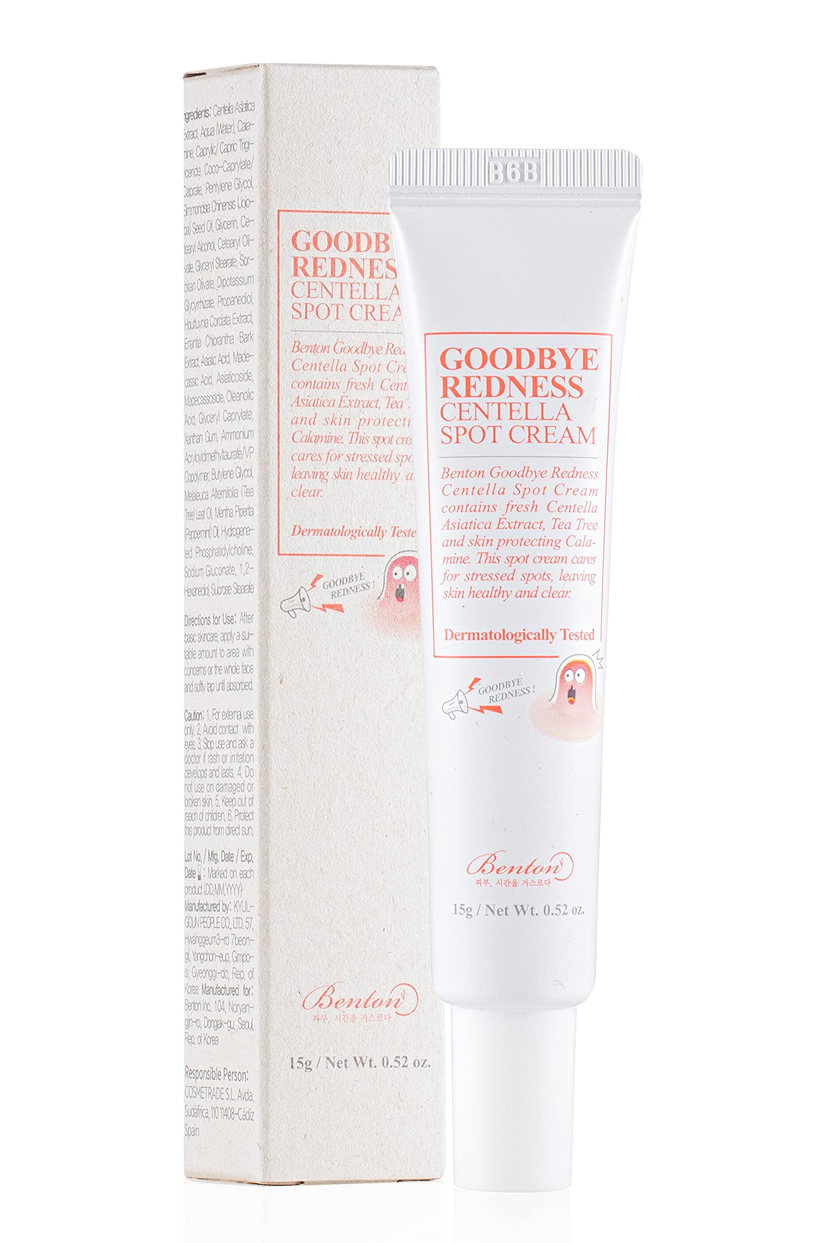 Foto 2 pulgar | Crema Para Manchas Benton Goodbye Redness Centella Con Calamina - Venta Internacional.