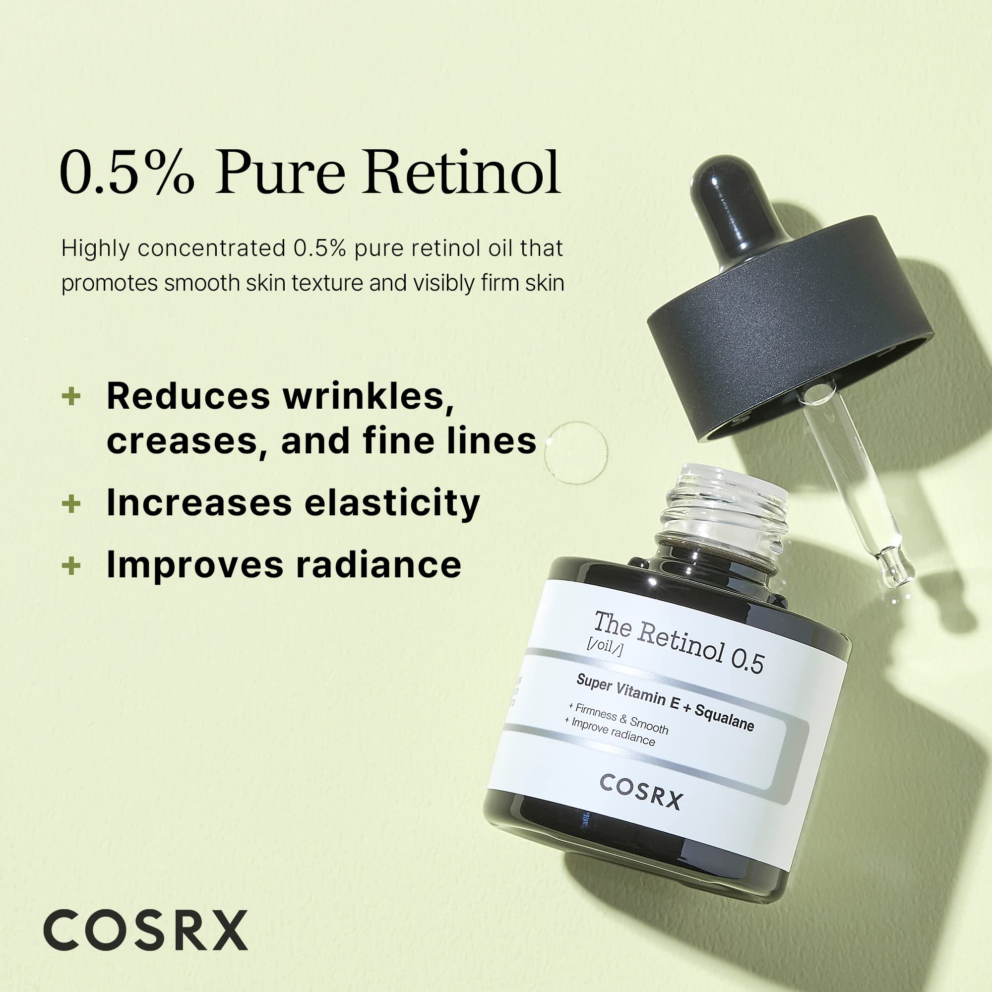 Foto 4 pulgar | Serum Cosrx Retinol 0.5 Oil 0.5% Tratamiento Retinoide 30 Ml - Venta Internacional.