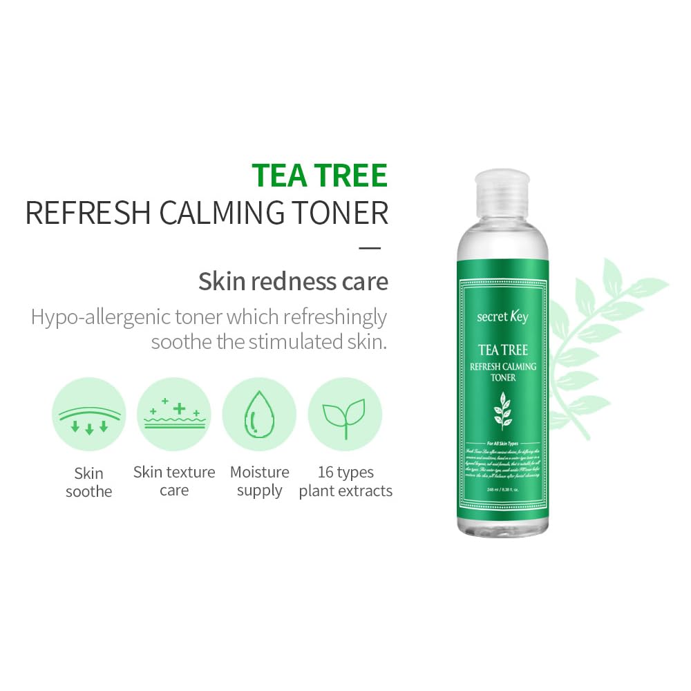 Foto 4 pulgar | Árbol De Té Calmante Toner Secret Key Refresh 248 Ml - Venta Internacional.