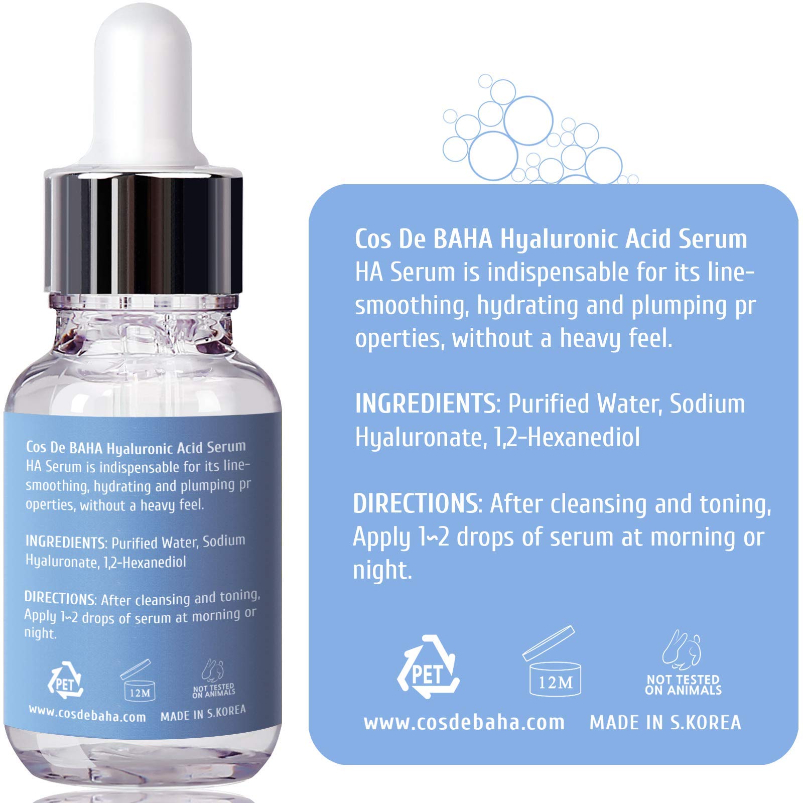 Foto 6 | Serum Cos De Baha Ácido Hialurónico Puro 30 Ml - Venta Internacional