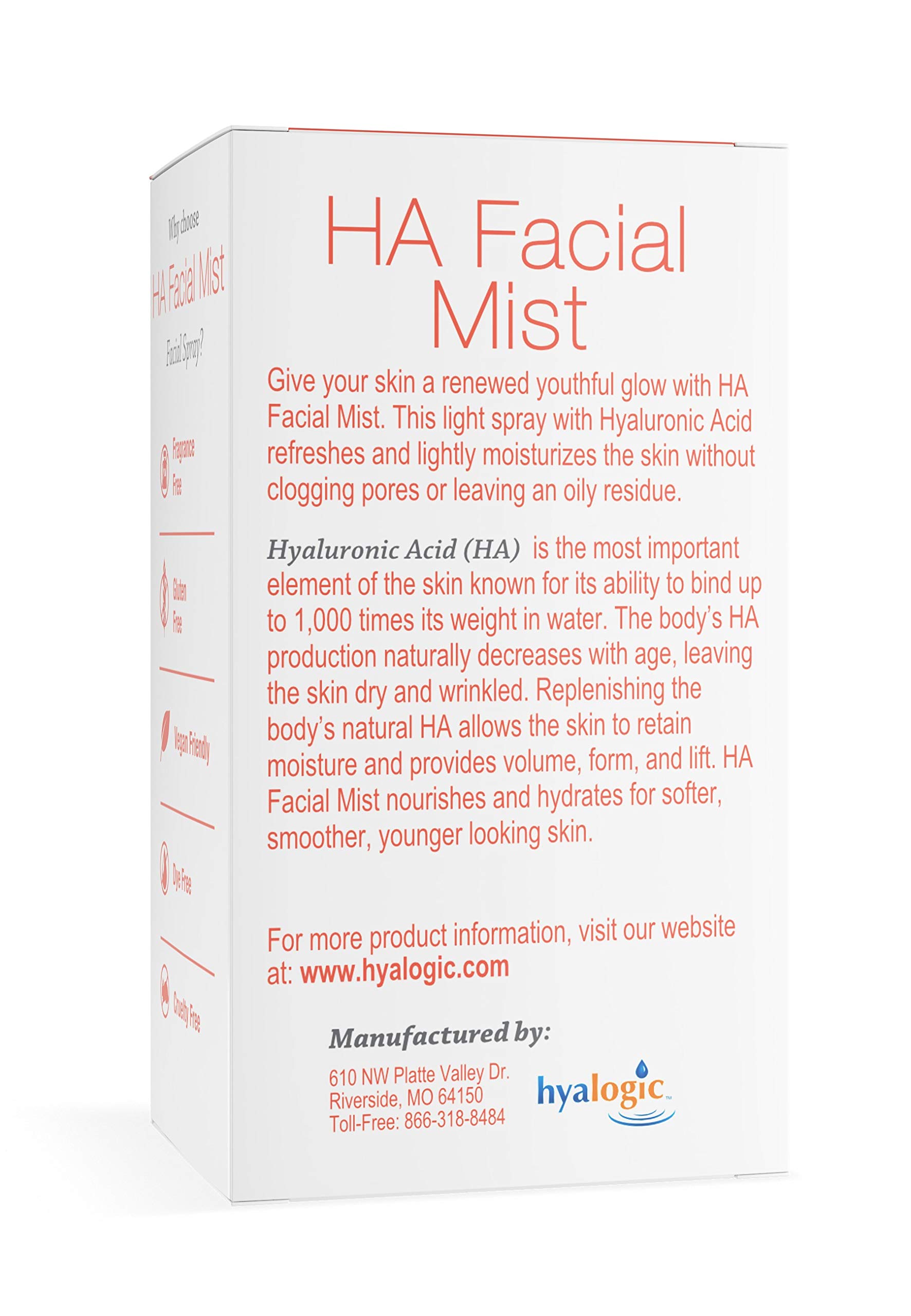Foto 3 pulgar | Aerosol Hidratante De Ácido Hialurónico Facial Mist  60 Ml  Hyalogic - Venta Internacional.