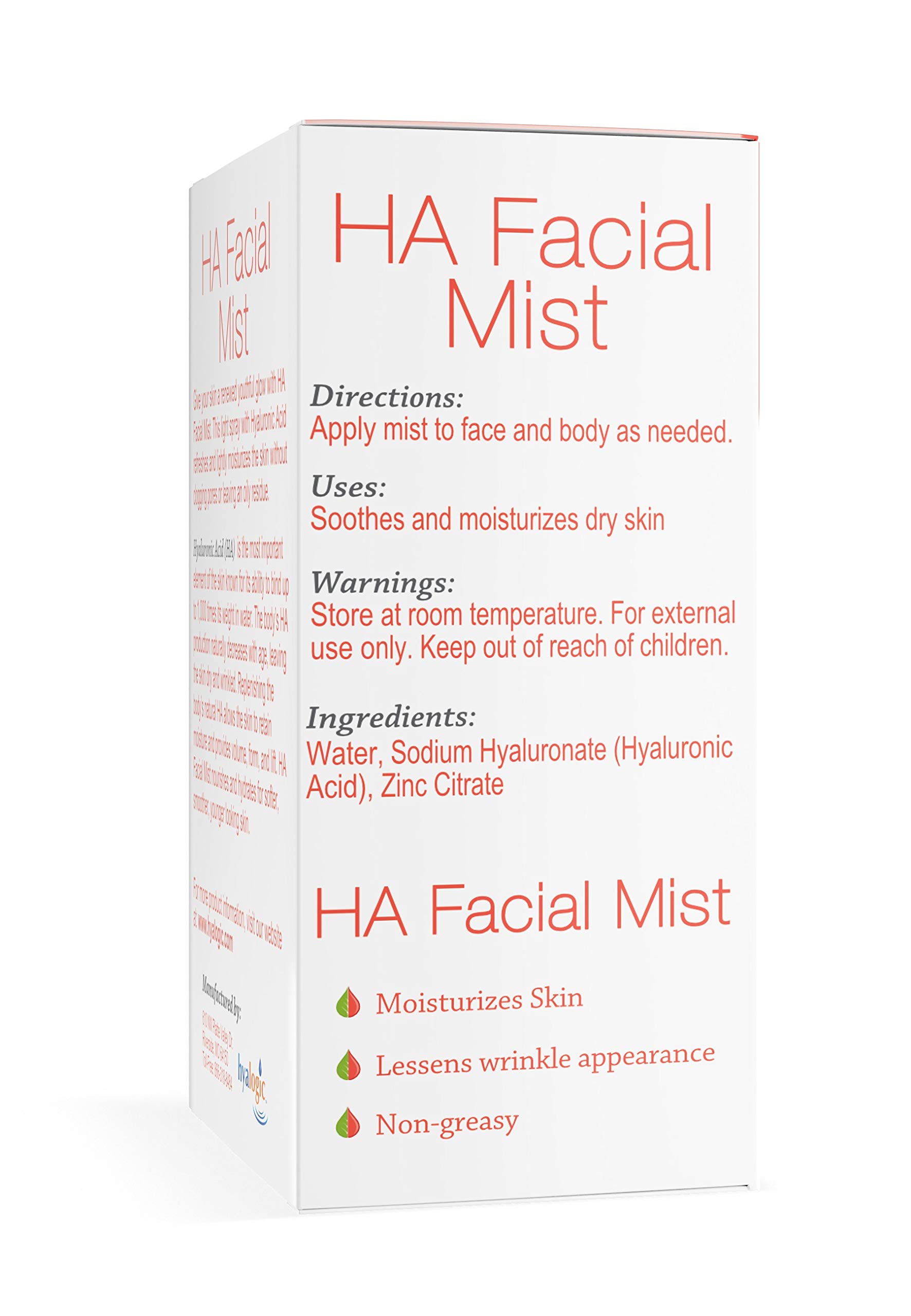 Foto 4 pulgar | Aerosol Hidratante De Ácido Hialurónico Facial Mist  60 Ml  Hyalogic - Venta Internacional.