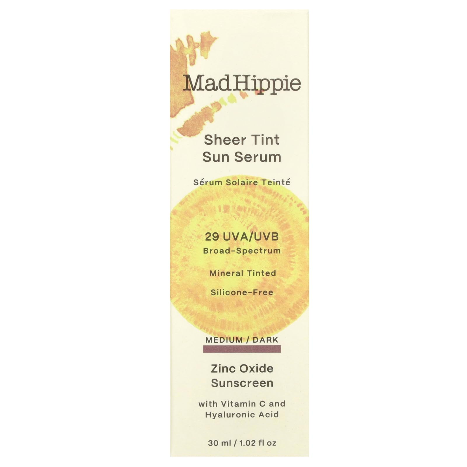 Foto 3 pulgar | Sérum Solar Mad Hippie Sheer Tint SPF 29+ con Vitamina C 30 ml - Venta Internacional
