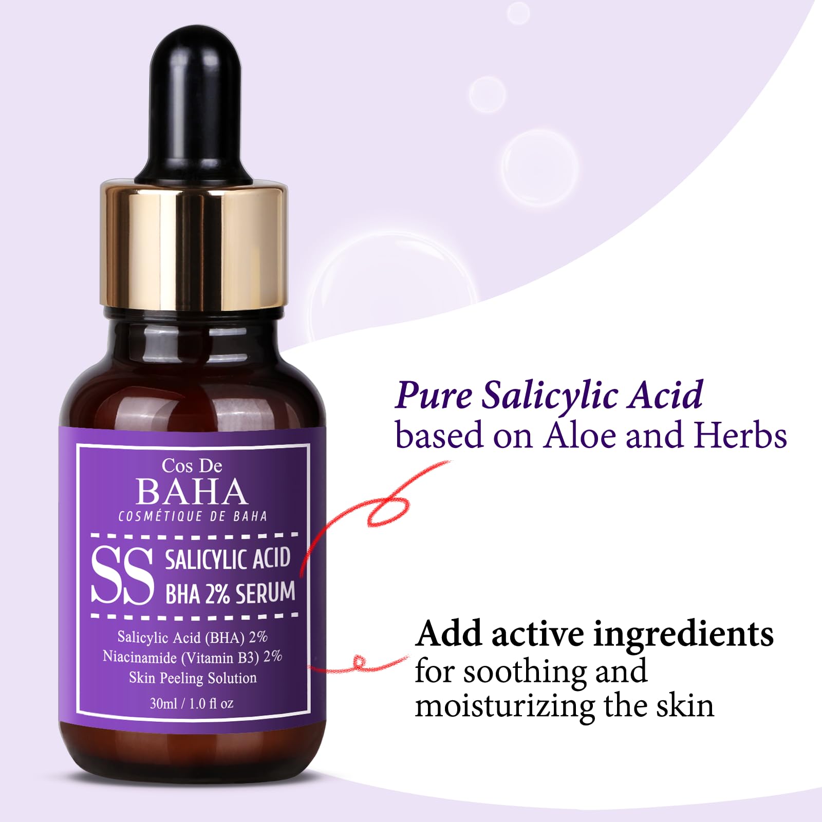 Foto 6 pulgar | Sérum Cos De Baha Bha 2% Para El Cuidado De Los Poros Con Ácido Salicílico  30 Ml - Venta Internacional.