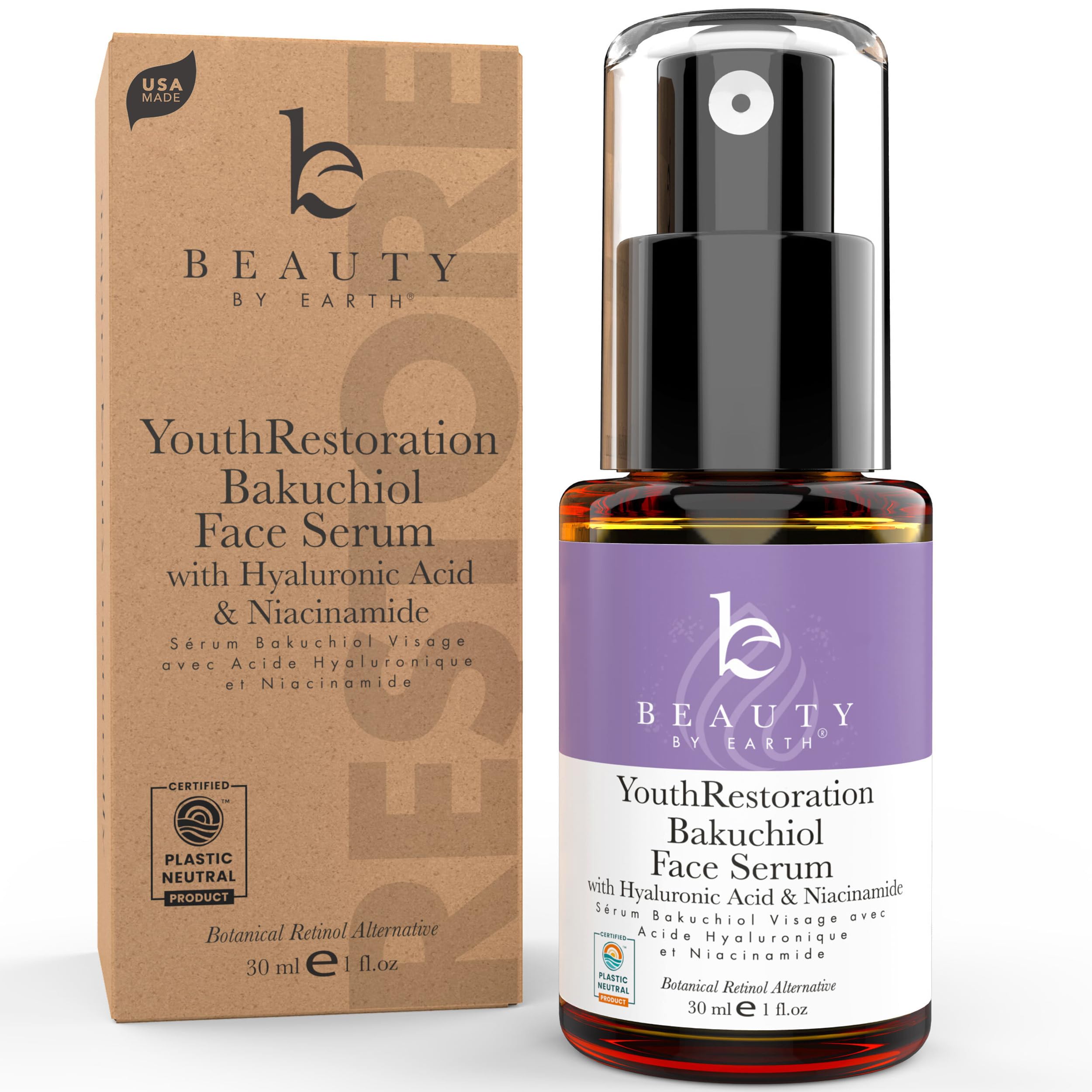 Foto 1 | Sérum Facial Beauty By Earth Bakuchiol Con Ácido Hialurónico 30 Ml - Venta Internacional.