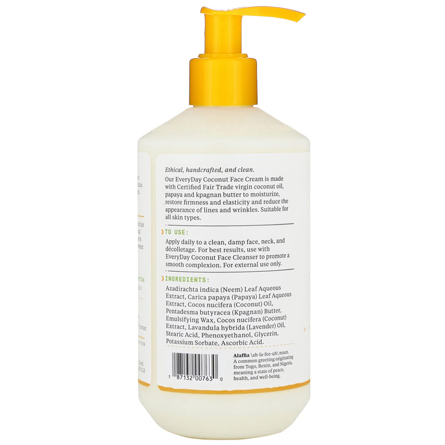 Foto 3 pulgar | Crema Facial Alaffia Everyday Coconut 354 Ml - Venta Internacional