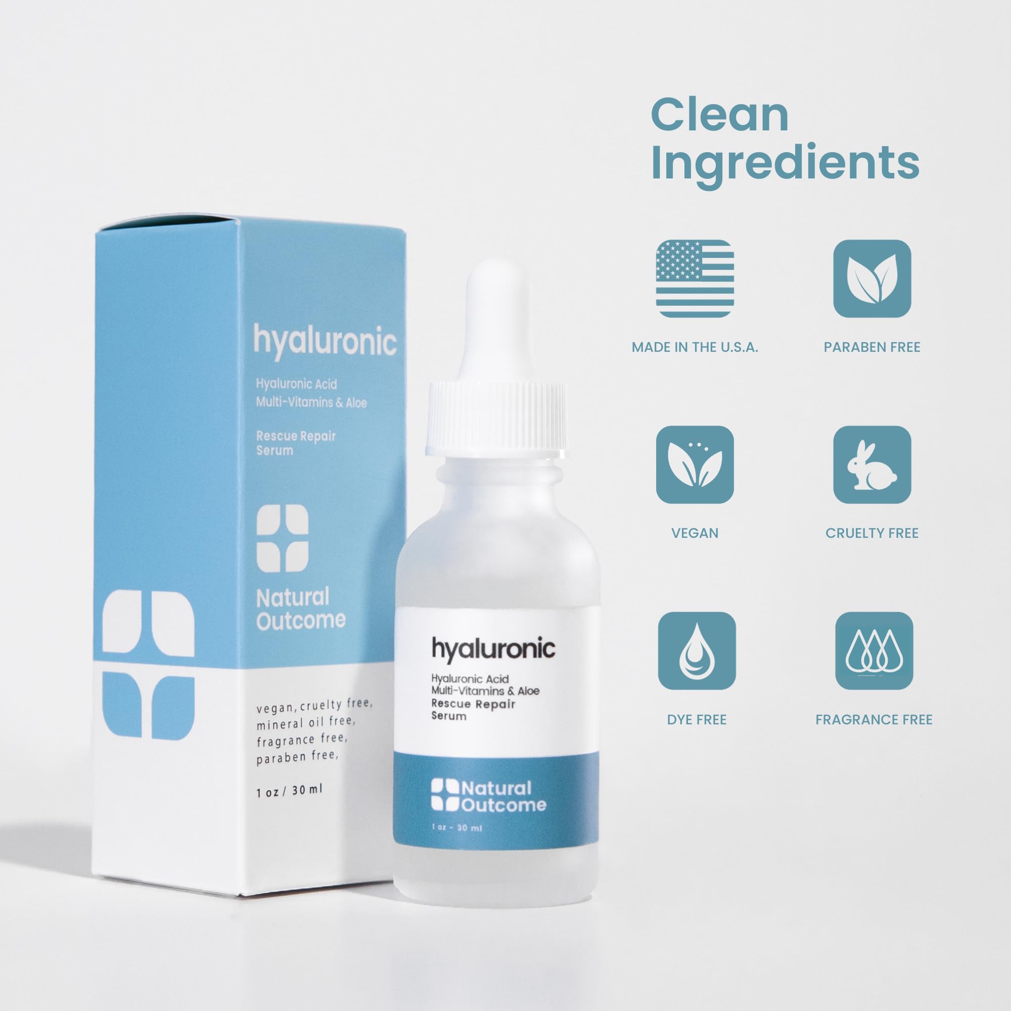 Foto 5 | Sérum Natural Outcome De Ácido Hialurónico  30 Ml - Venta Internacional
